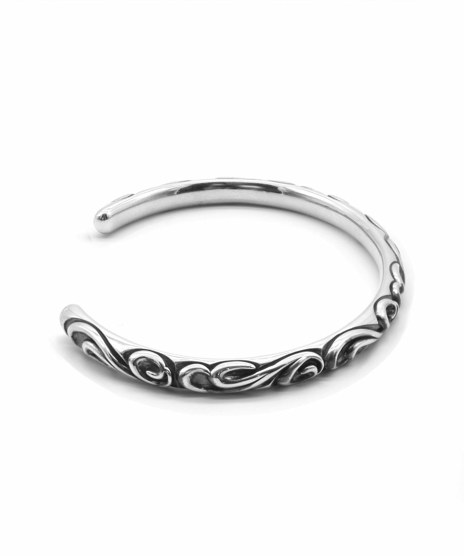 HOWL”タテガミスクロールバングル/シルバー925 | LION HEART STORE