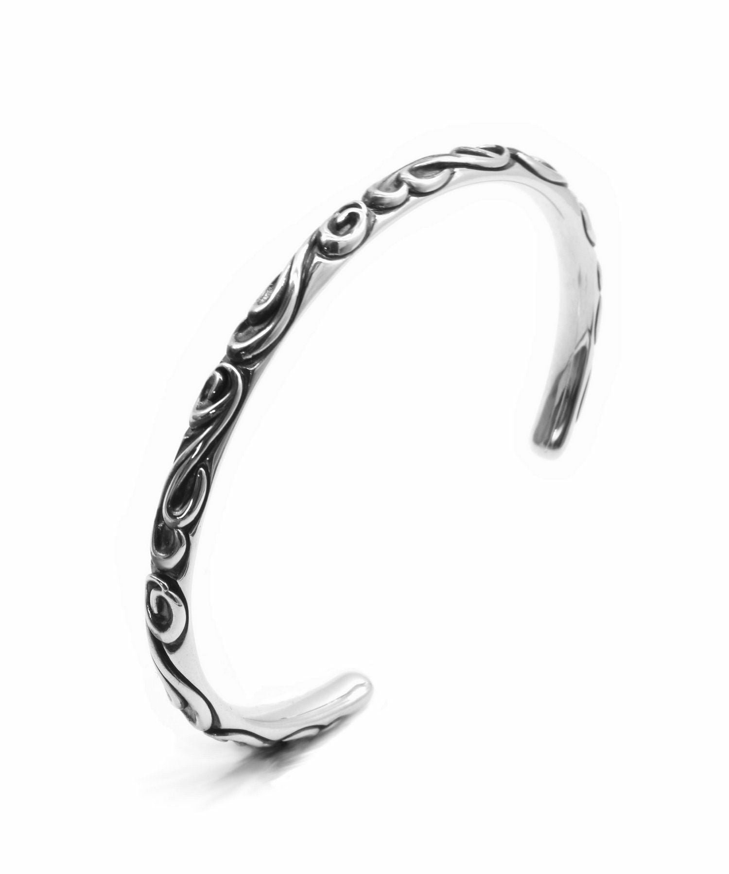 HOWL”タテガミスクロールバングル/シルバー925 | LION HEART STORE