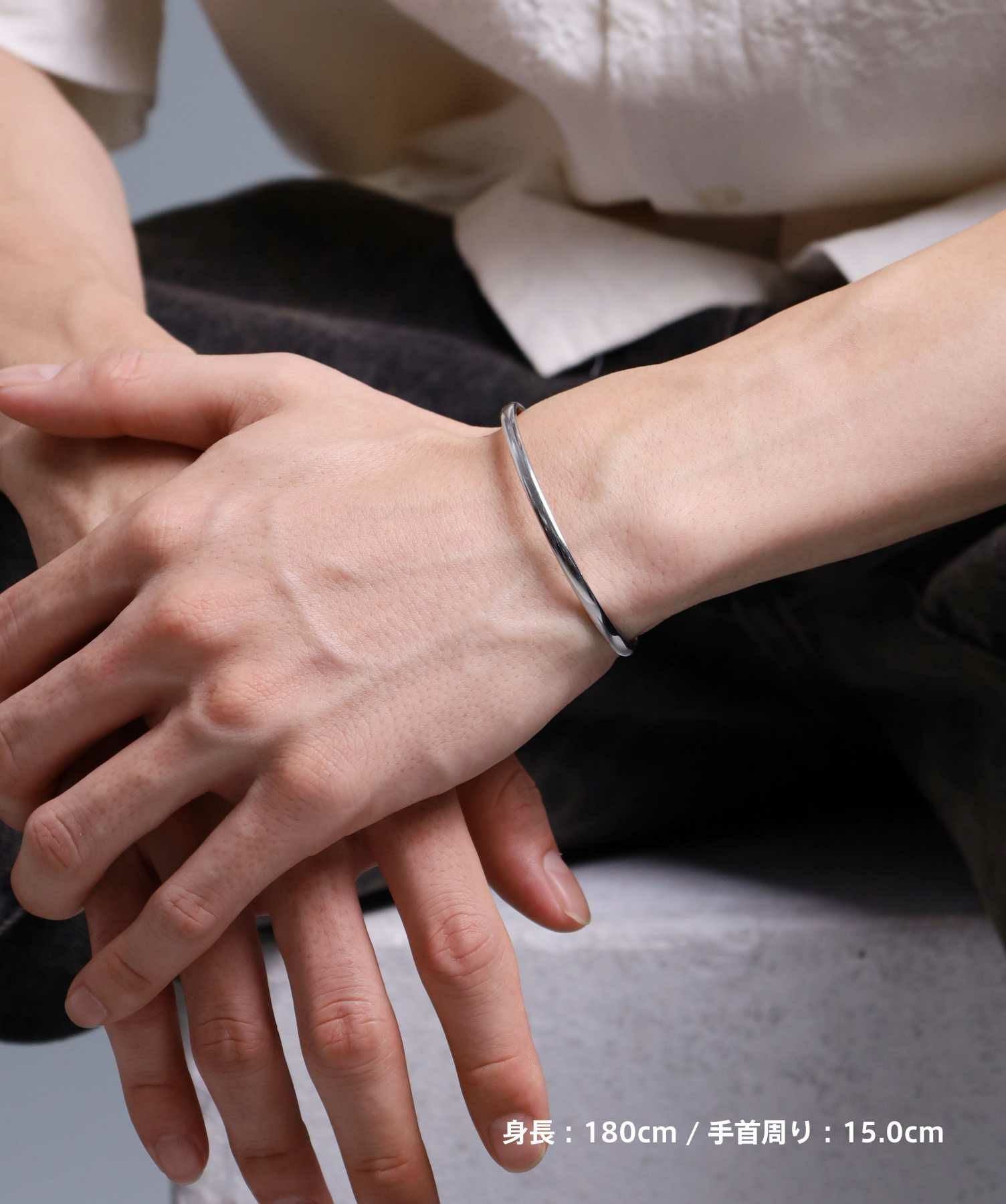 限定展開】“LH-1”ラウンドバングル/サージカルステンレス（金属