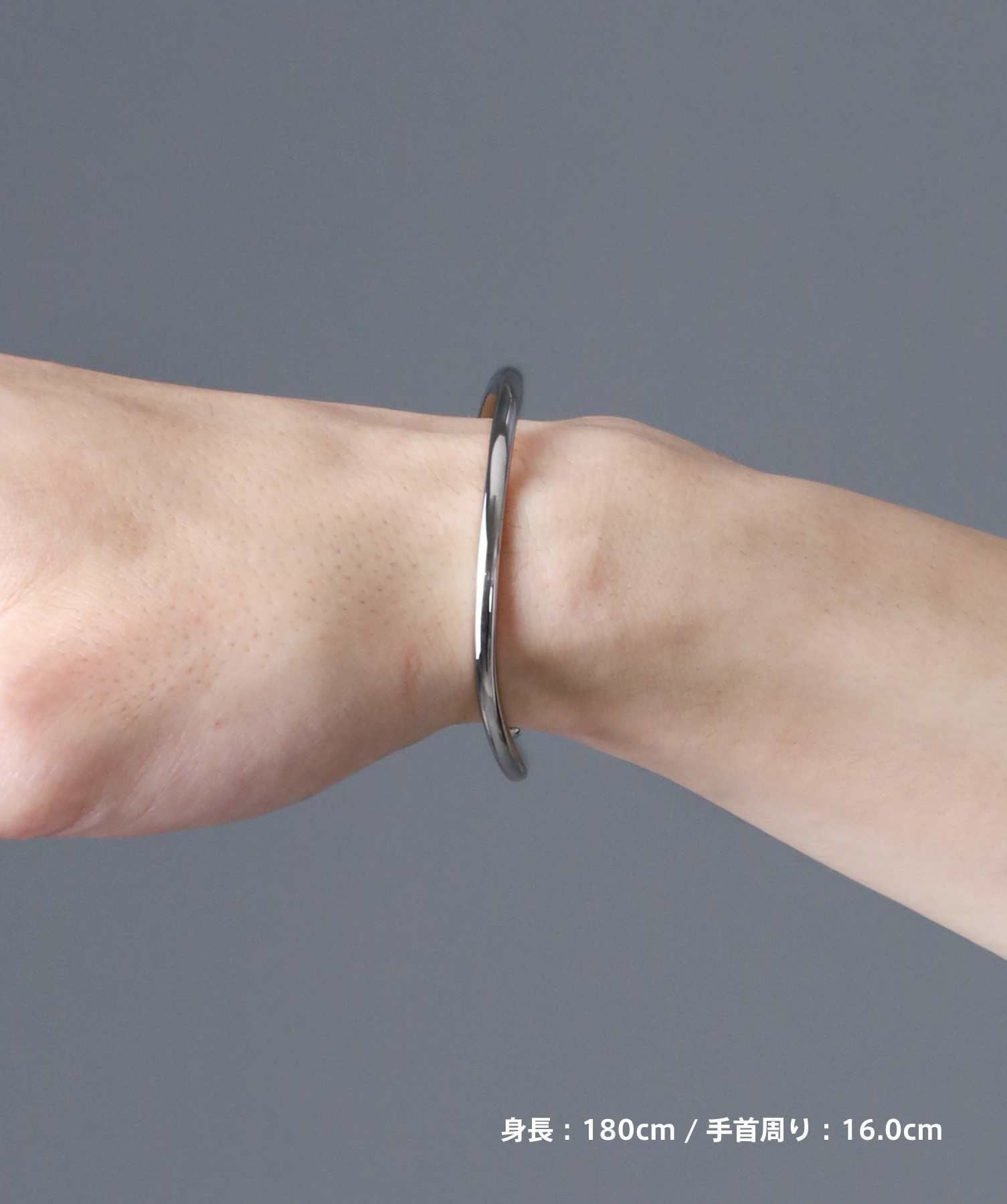 限定展開】“LH-1”ウェーブバングル/サージカルステンレス（金属