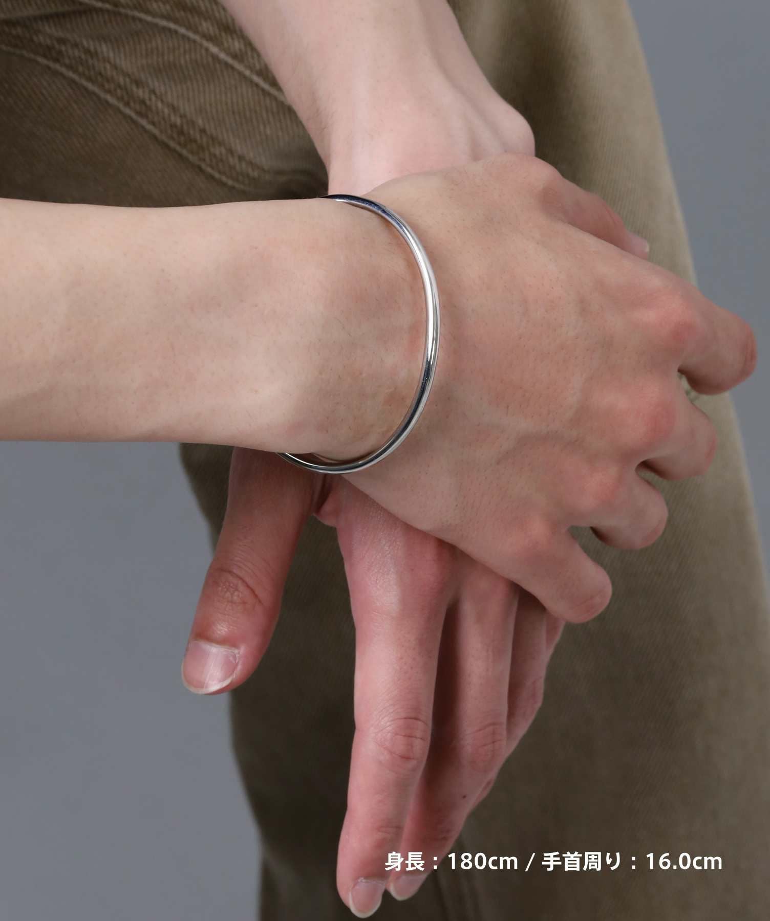 限定展開】“LH-1”ウェーブバングル/サージカルステンレス（金属