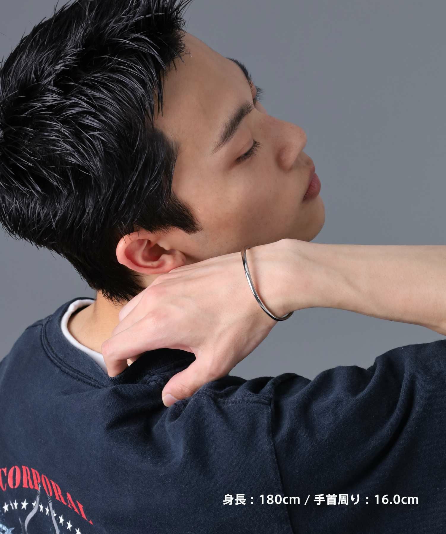 【WEB限定】ウェーブバングル/サージカルステンレス316L（金属アレルギー対応）