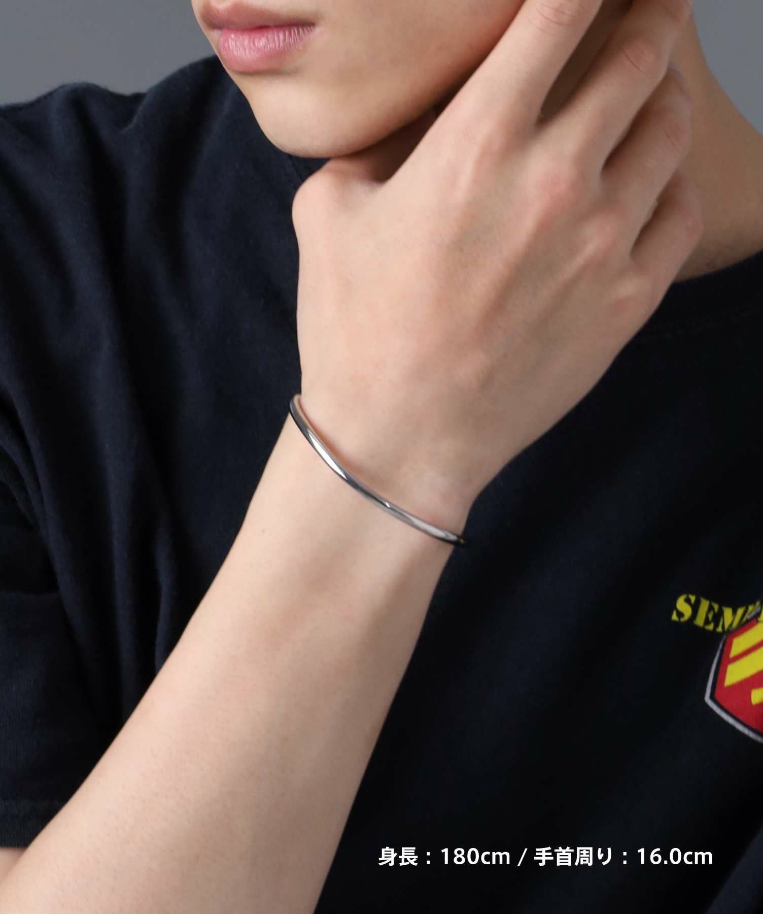 限定展開】“LH-1”ウェーブバングル/サージカルステンレス（金属