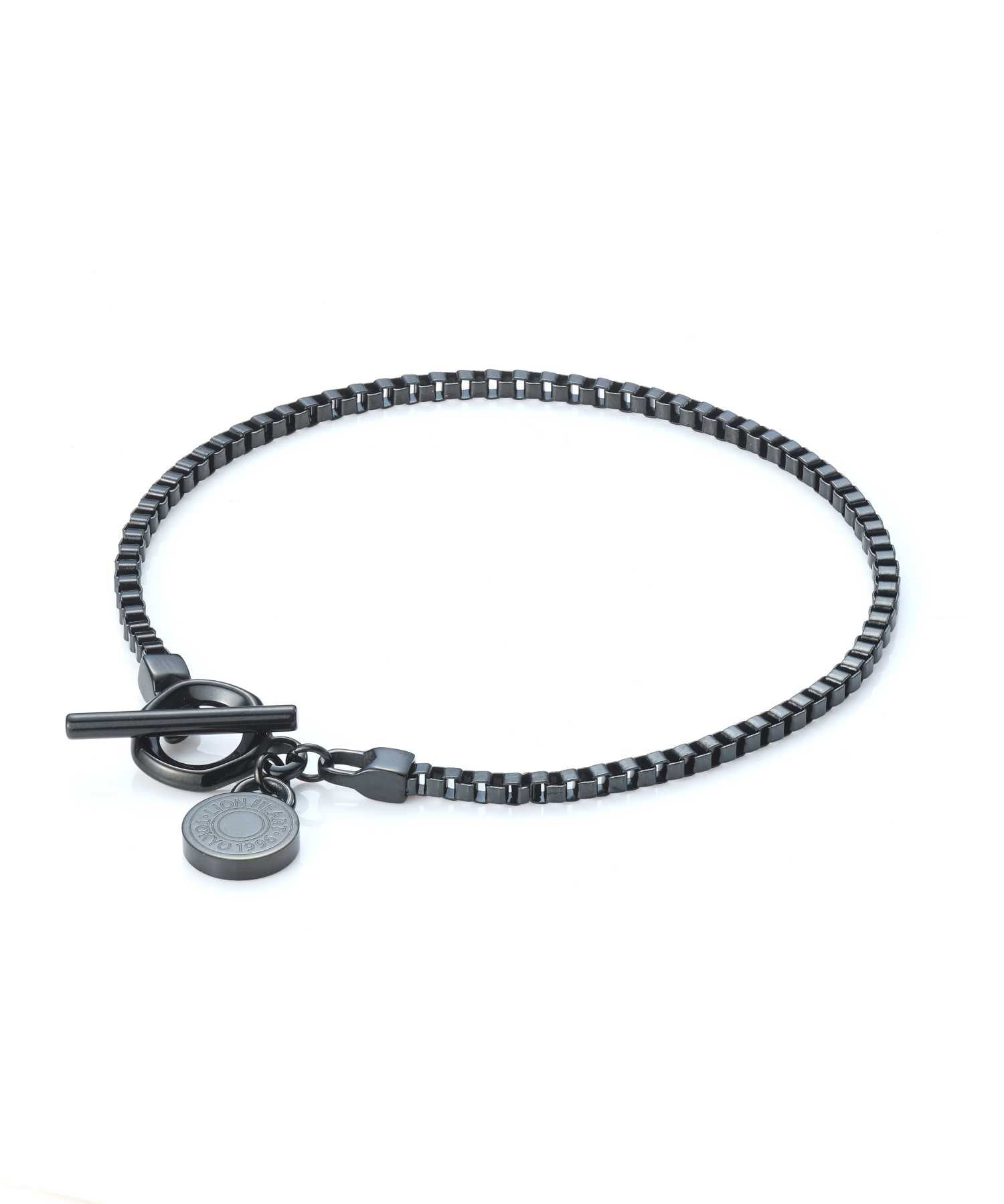 【WEB限定】スキニーチェーンブレスレット/ベネチアン/ブラック/サージカルステンレス