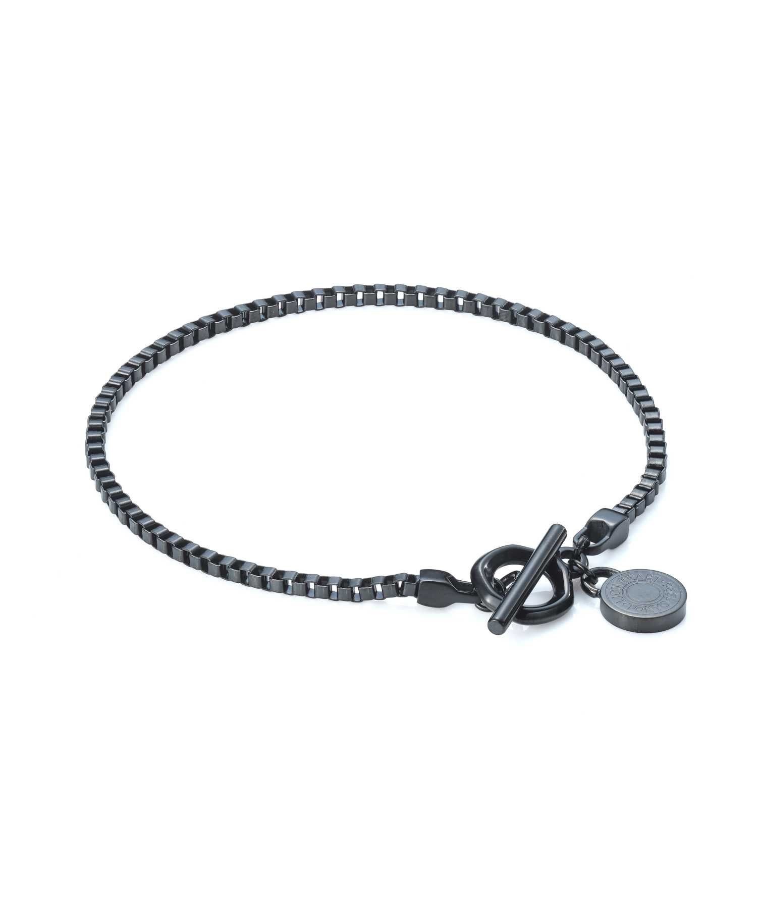 【WEB限定】スキニーチェーンブレスレット/ベネチアン/ブラック/サージカルステンレス