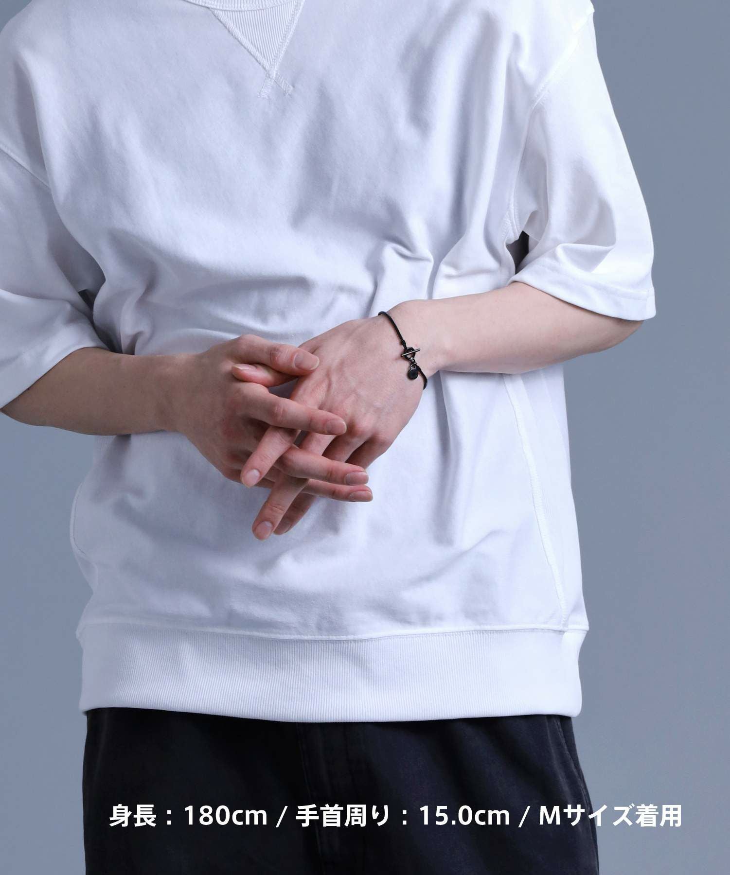 【WEB限定】スキニーチェーンブレスレット/ベネチアン/ブラック/サージカルステンレス