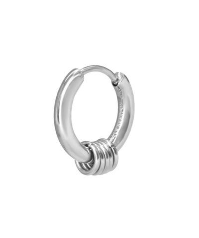 【WEB限定】リングチャームフープピアス/サージカルステンレス316L（金属アレルギー対応）