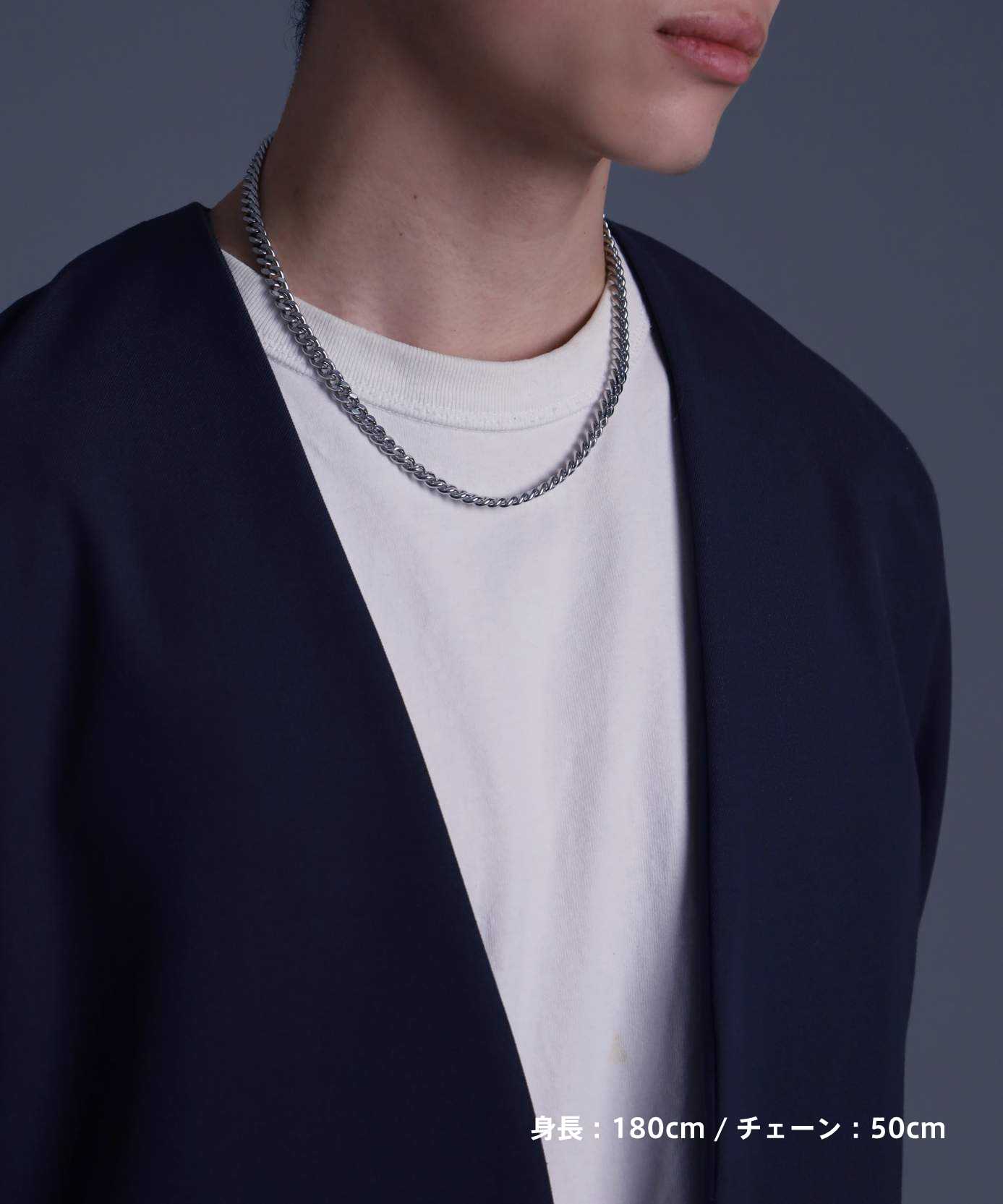 限定展開】“LH-1”ボリュームチェーンネックレス（カットキヘイ