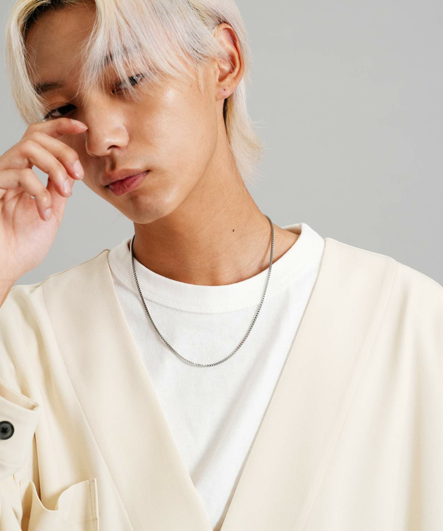 限定展開】slenderyチェーンネックレス/ベネチアンチェーン/シルバー