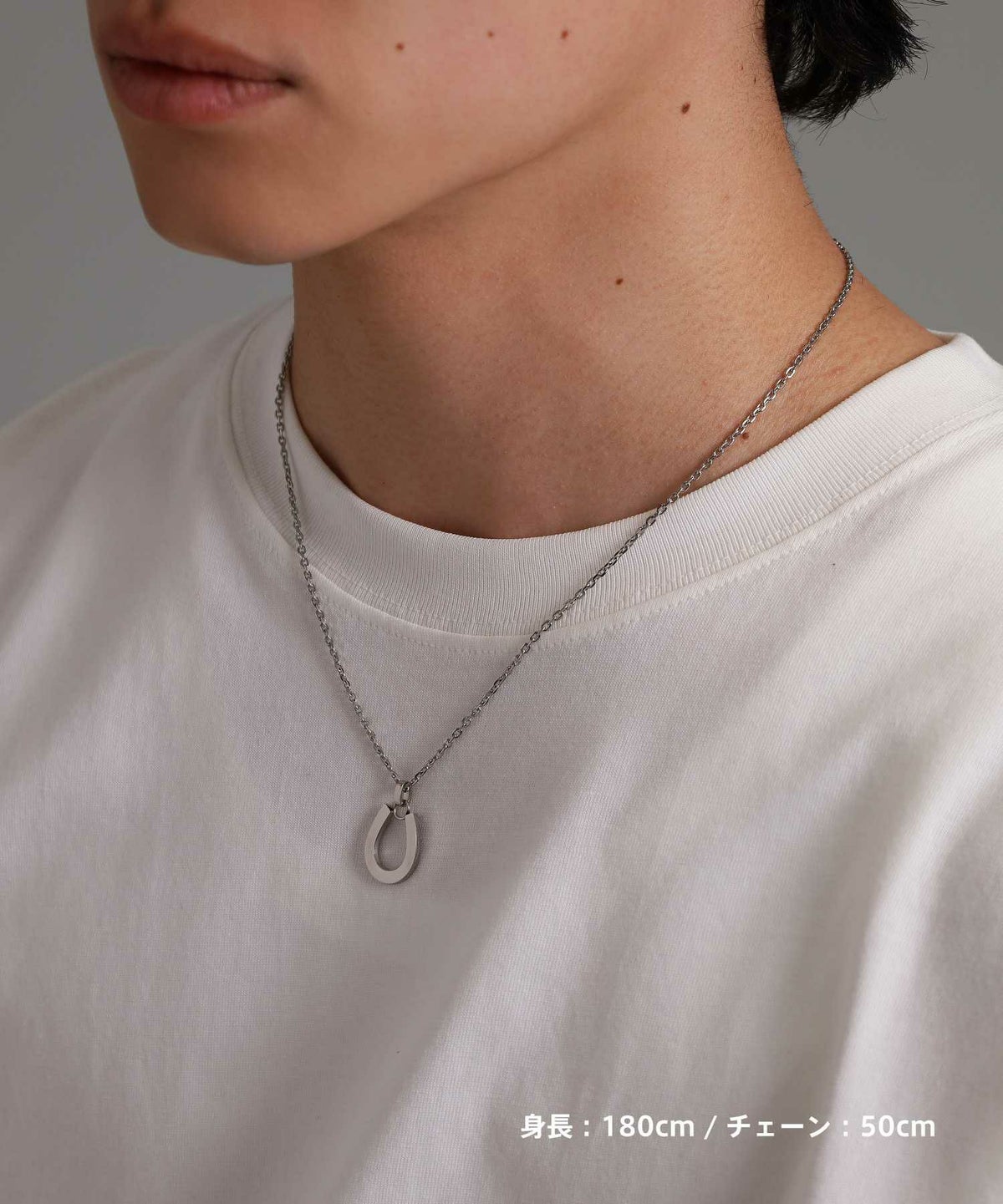 【WEB限定】プレーンホースシューネックレス/サージカルステンレス316L（金属アレルギー対応）
