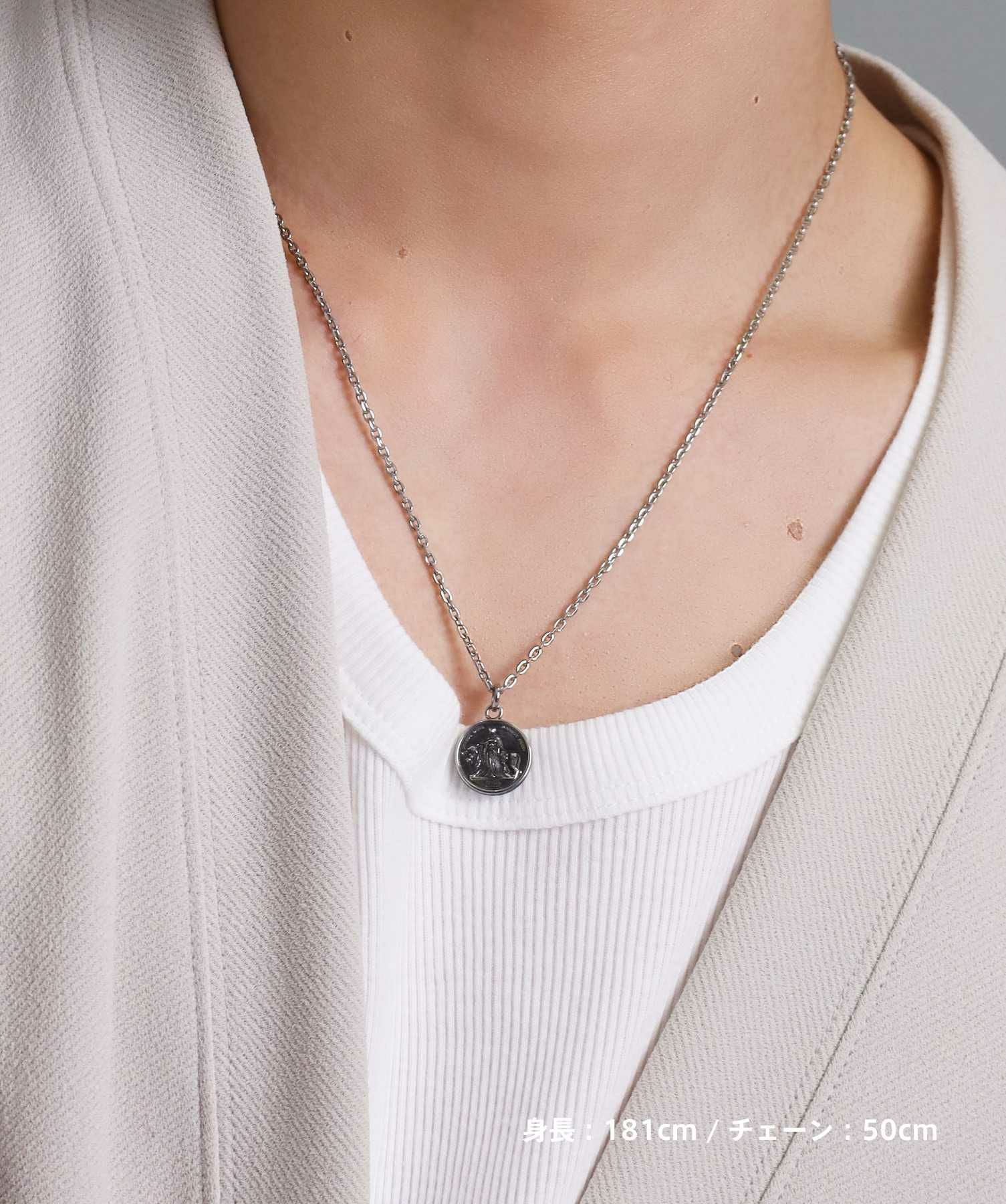 限定展開】“LH-1”ウナ＆ライオンコインネックレス/サージカル