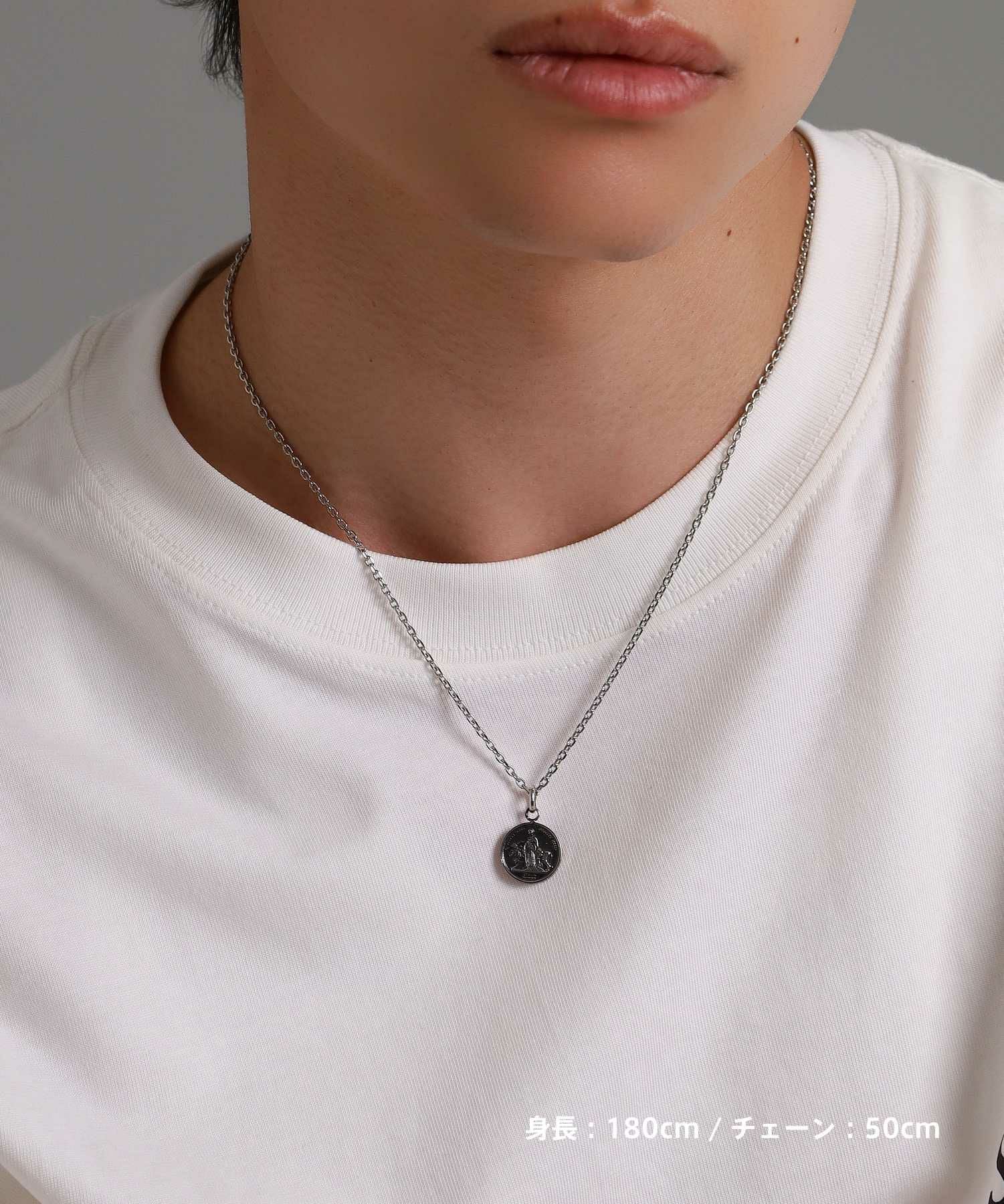 限定展開】“LH-1”ウナ＆ライオンコインネックレス/サージカル