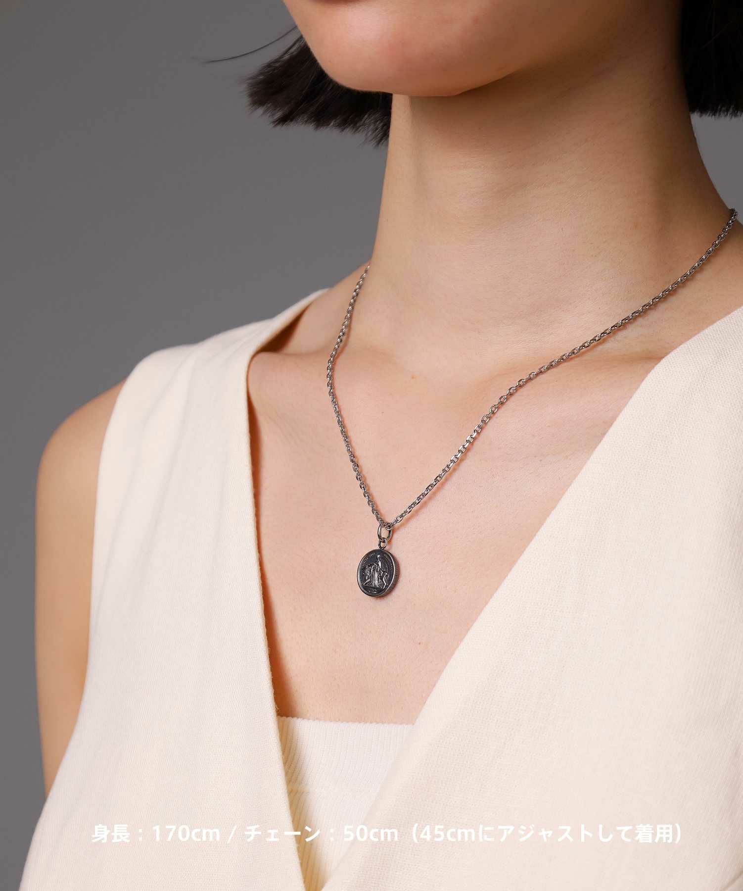 限定展開】“LH-1”ウナ＆ライオンコインネックレス/サージカル