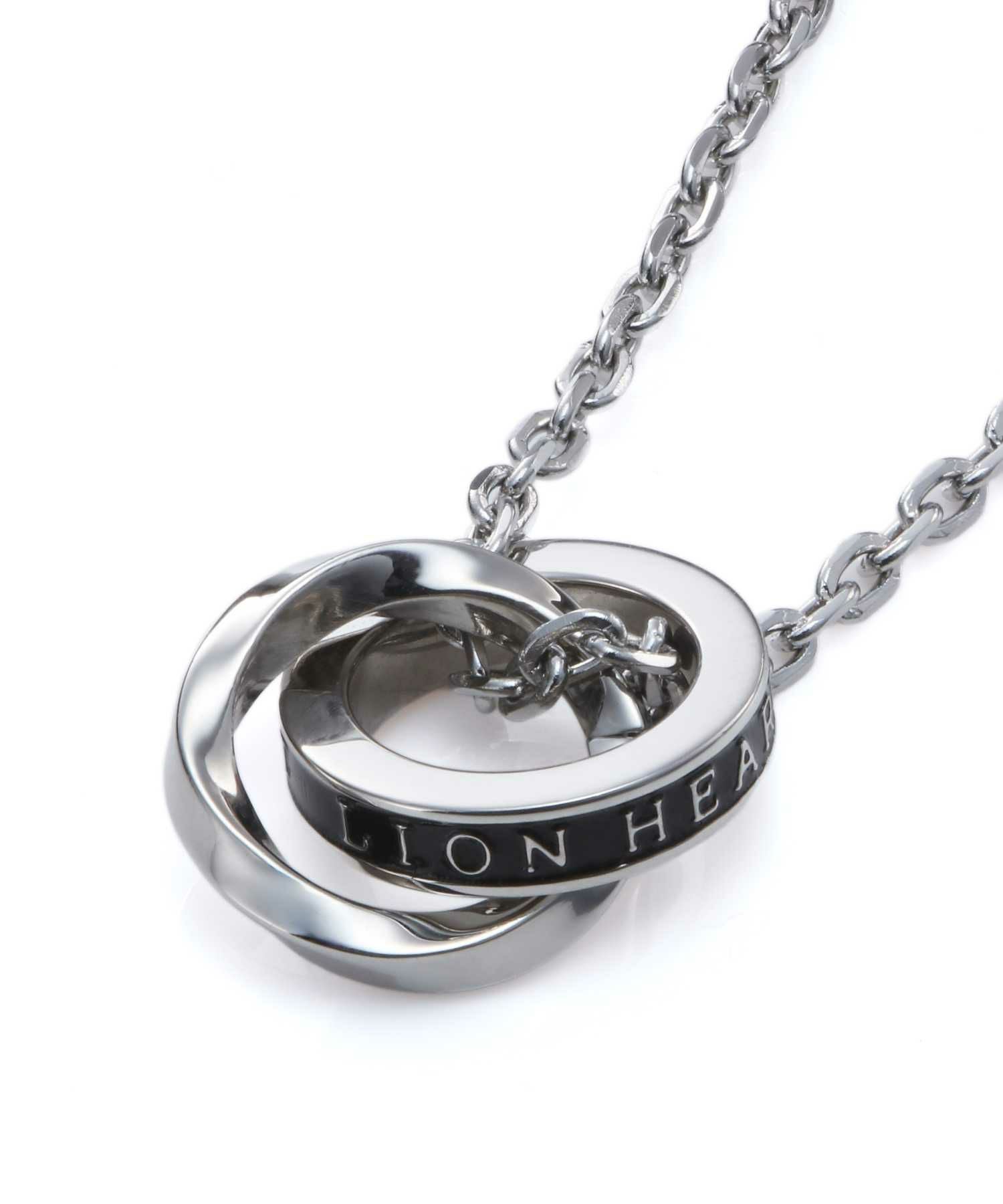 【WEB限定】ロゴダブルリングネックレス/サージカルステンレス316L（金属アレルギー対応）