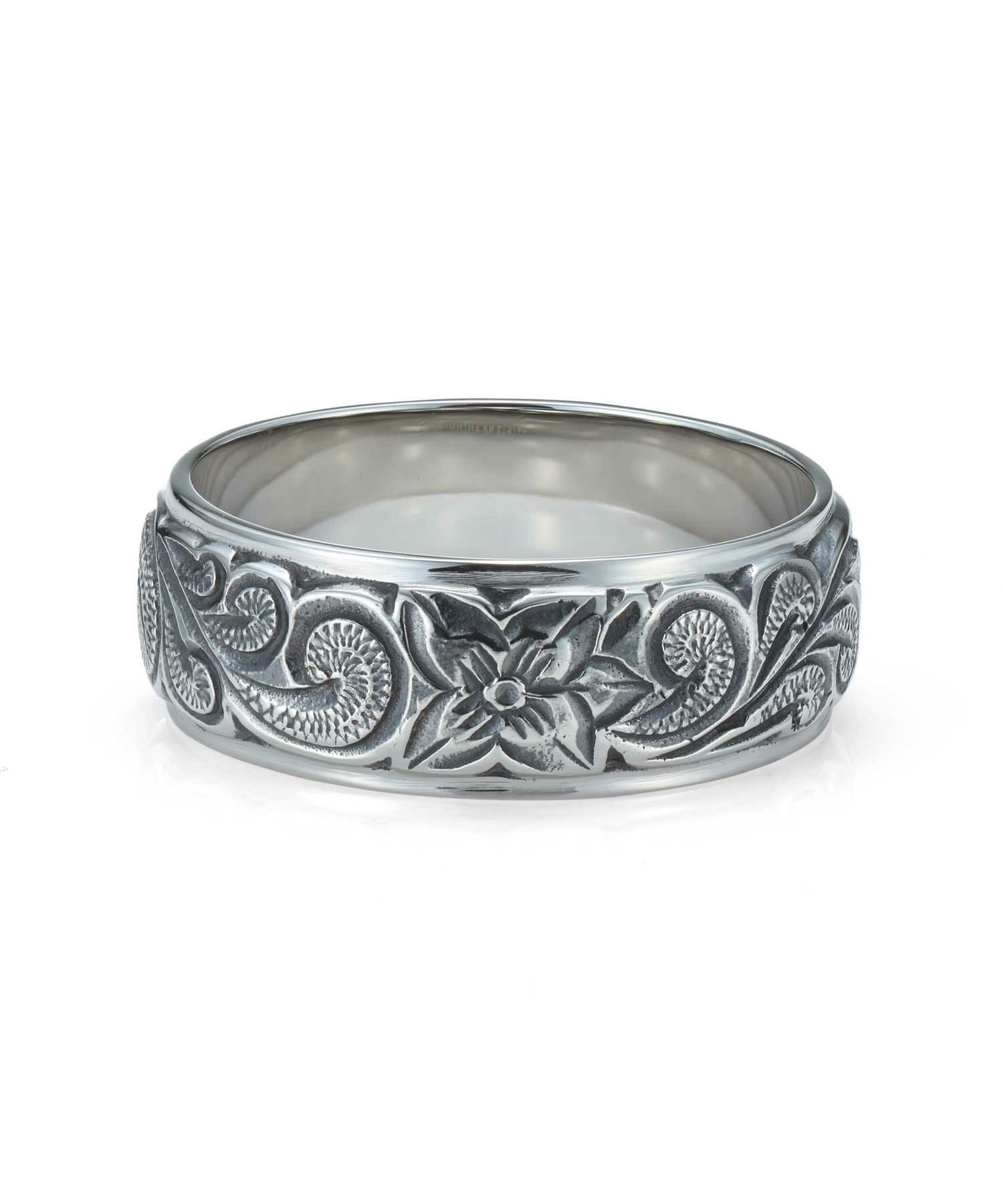 ハワイアンシルバーリング 限定展開】“HAWAIIAN”ワイドリング（シルバー）/サージカルステンレス