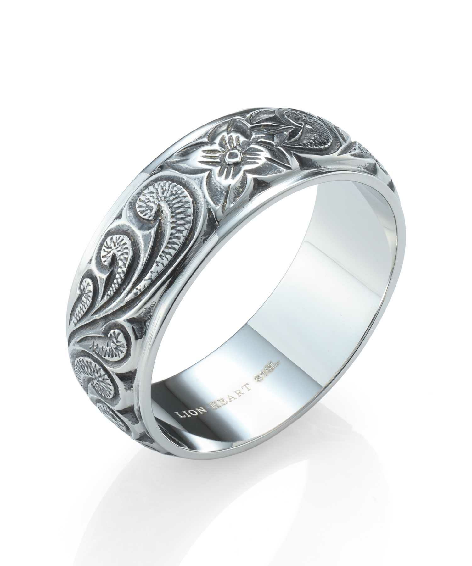 ハワイアンシルバーリング 限定展開】“HAWAIIAN”ワイドリング（シルバー）/サージカルステンレス