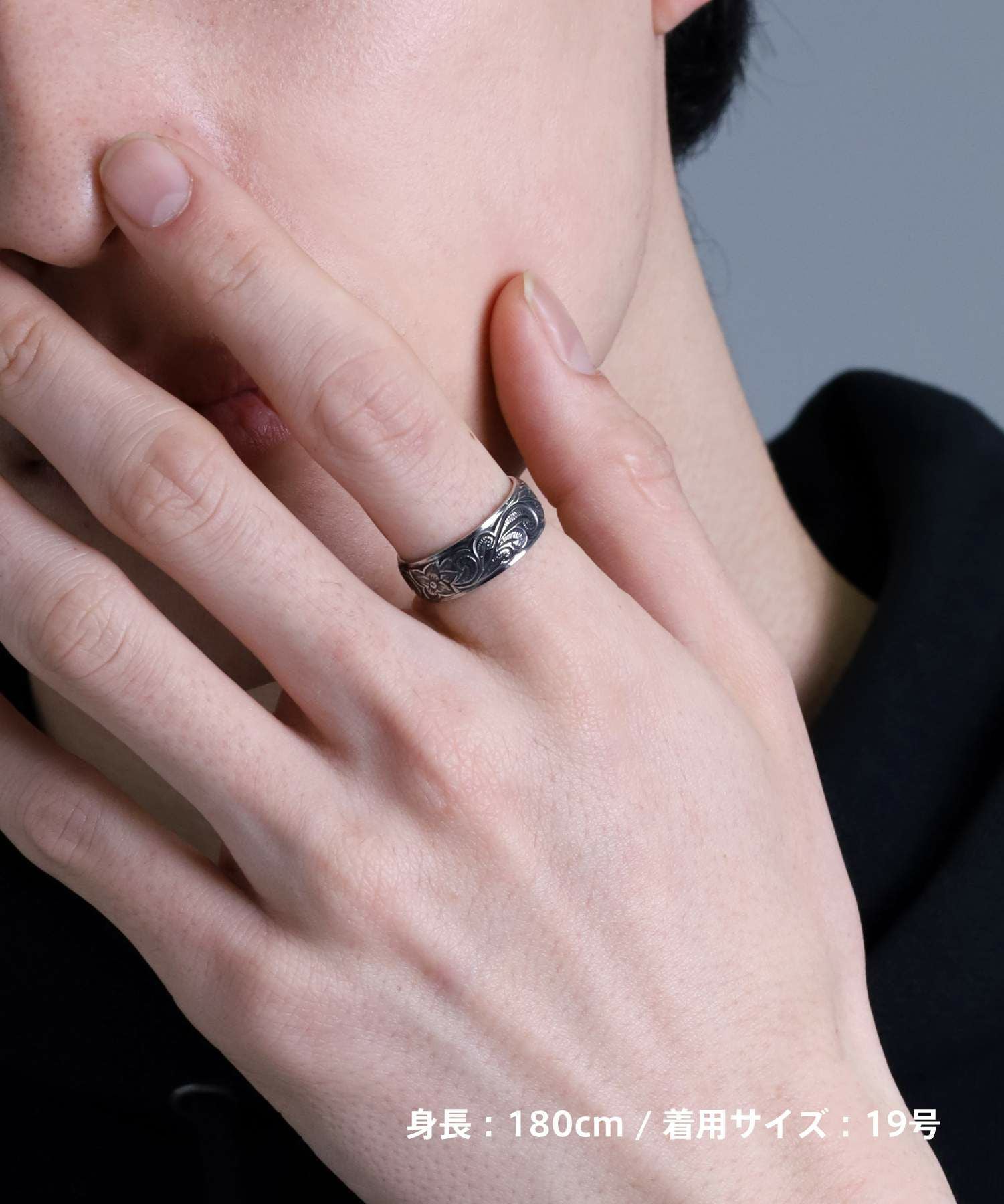 限定展開】“HAWAIIAN”ワイドリング（シルバー）/サージカルステンレス