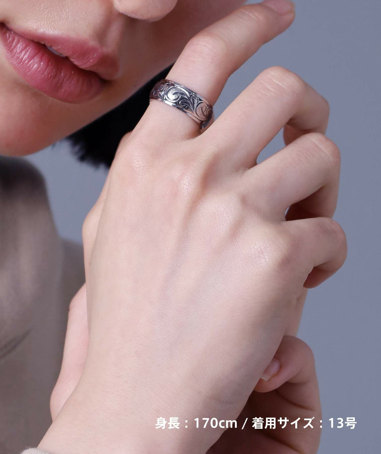 限定展開】“HAWAIIAN”ワイドリング（シルバー）/サージカルステンレス