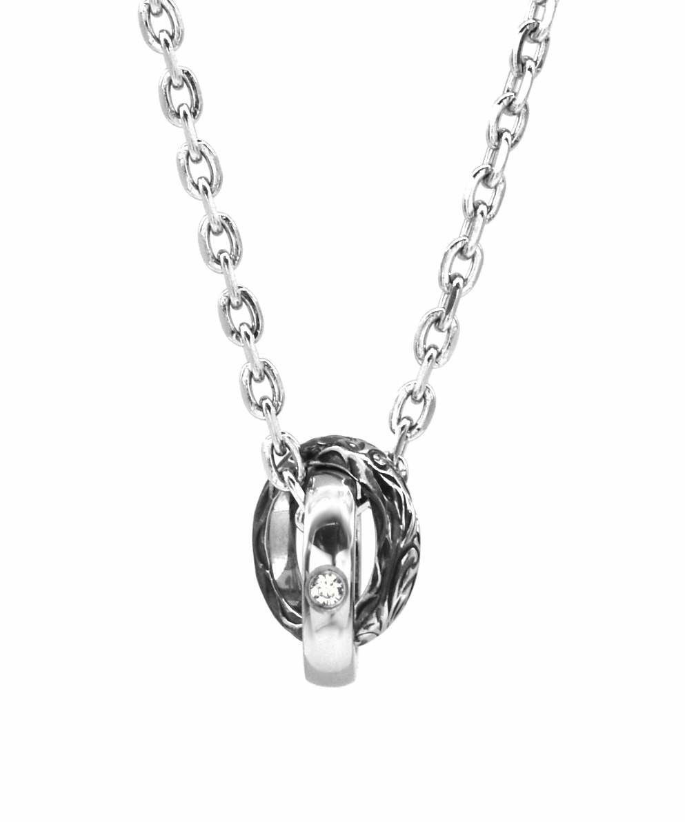 限定展開】“HAWAIIAN”ナチュラルダブルリングネックレス/サージカル