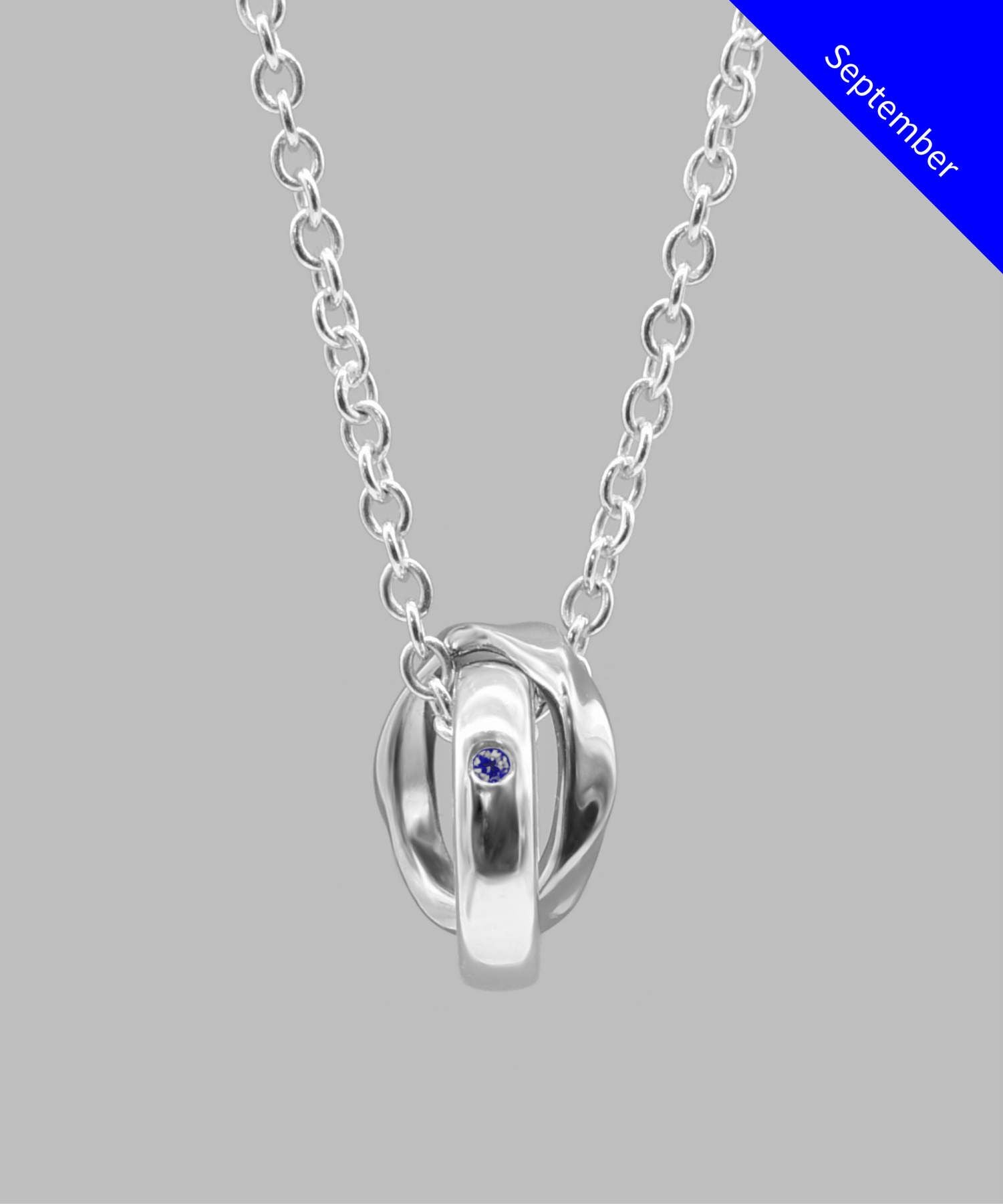 バースウェーブダブルリングネックレス/12月/シルバー925 | LION HEART