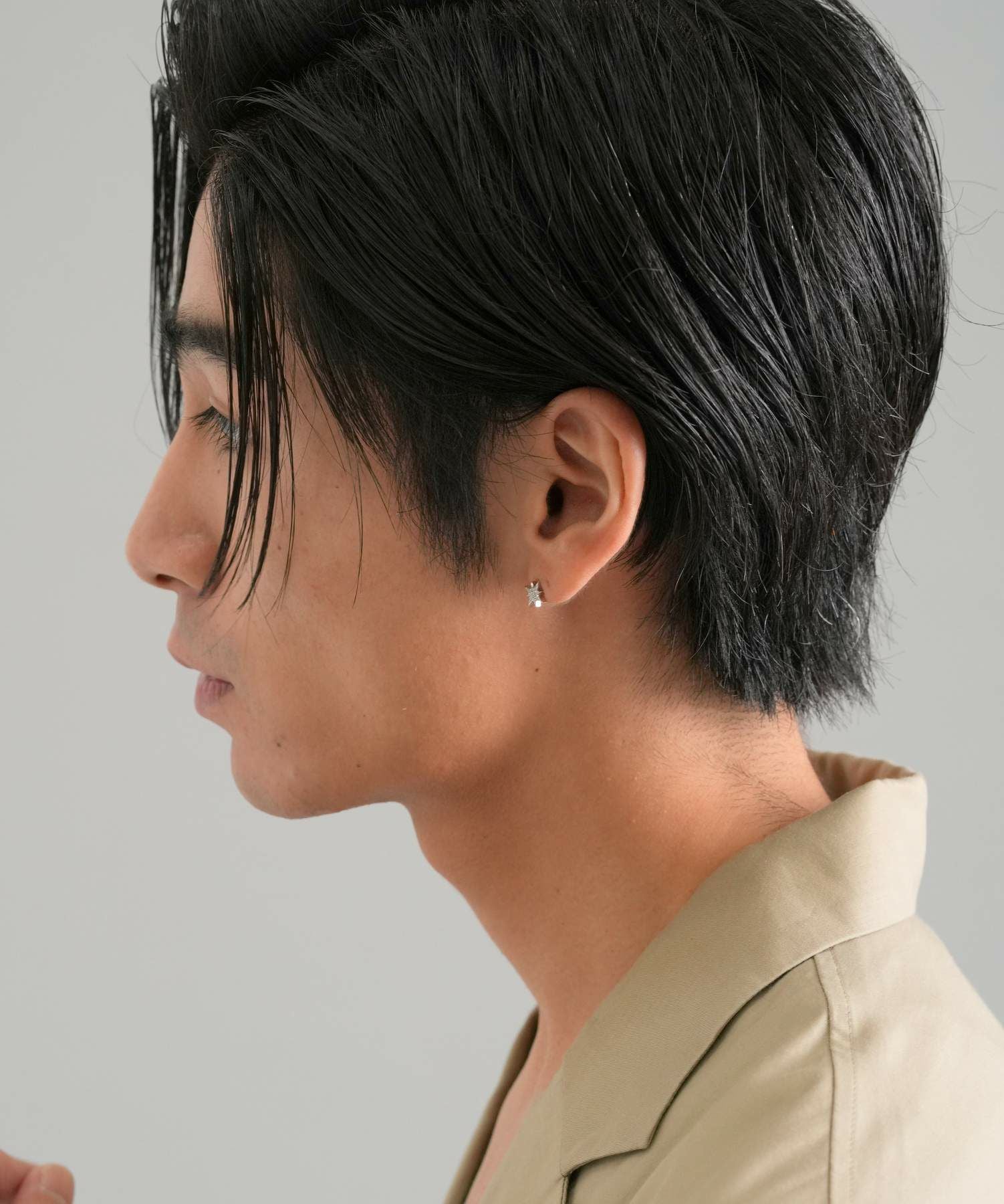 スタッズピアス/フラッシュ/シルバー925