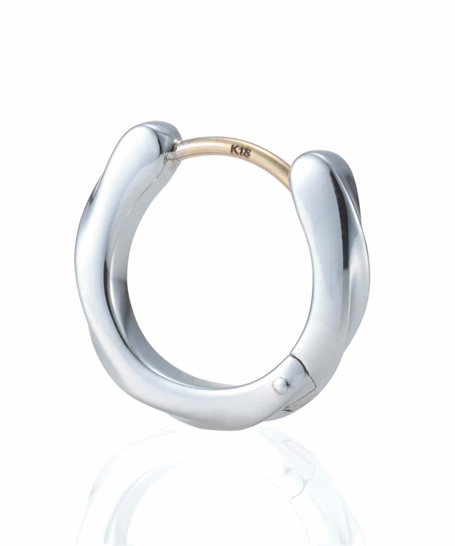 クラッチピアス/ツイストテクスチャー/シルバー925