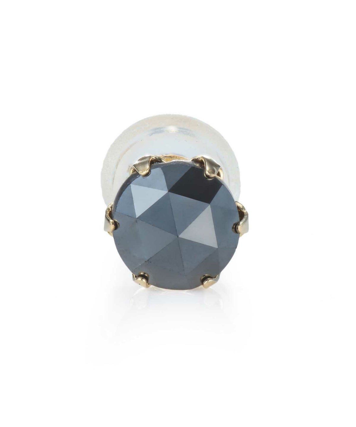 ブラックダイヤモンドピアス/Lサイズ/K18ゴールド