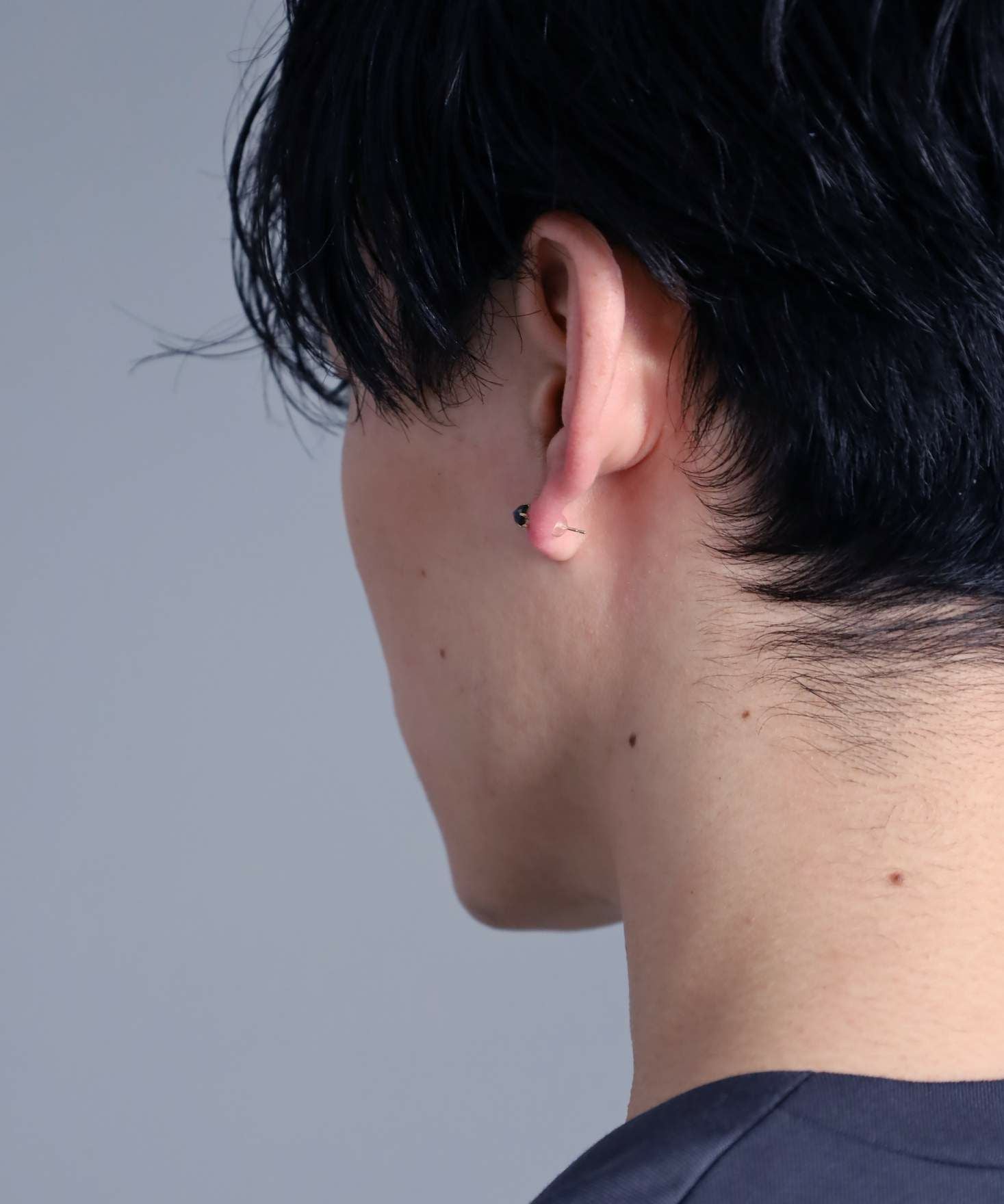 ブラックダイヤモンドピアス/Lサイズ/K18ゴールド | LION HEART STORE
