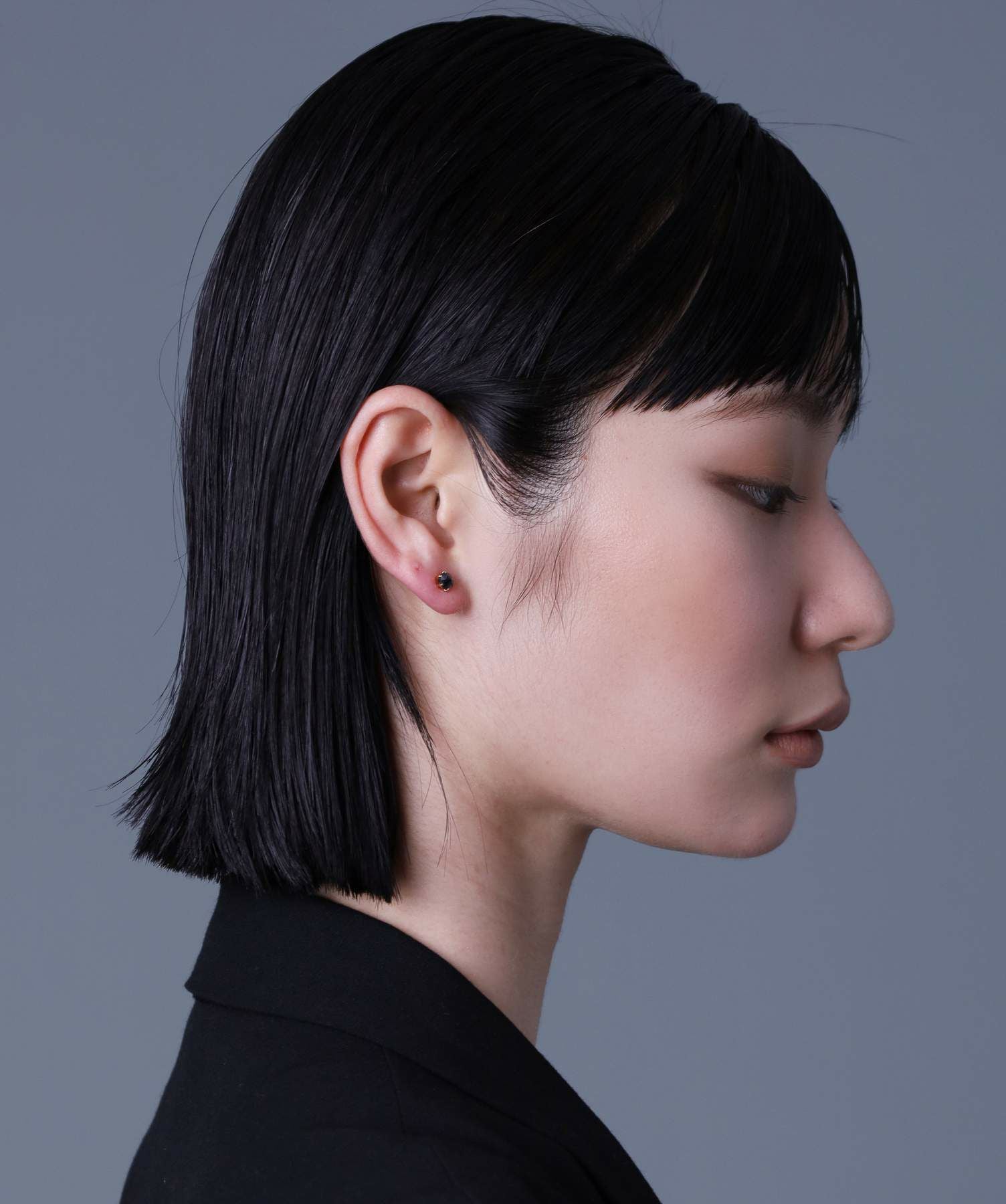 ブラックダイヤモンドピアス/Lサイズ/K18ゴールド | LION HEART STORE ブラックダイヤモンドピアス/Lサイズ/K18ゴールド | LION HEART STORE