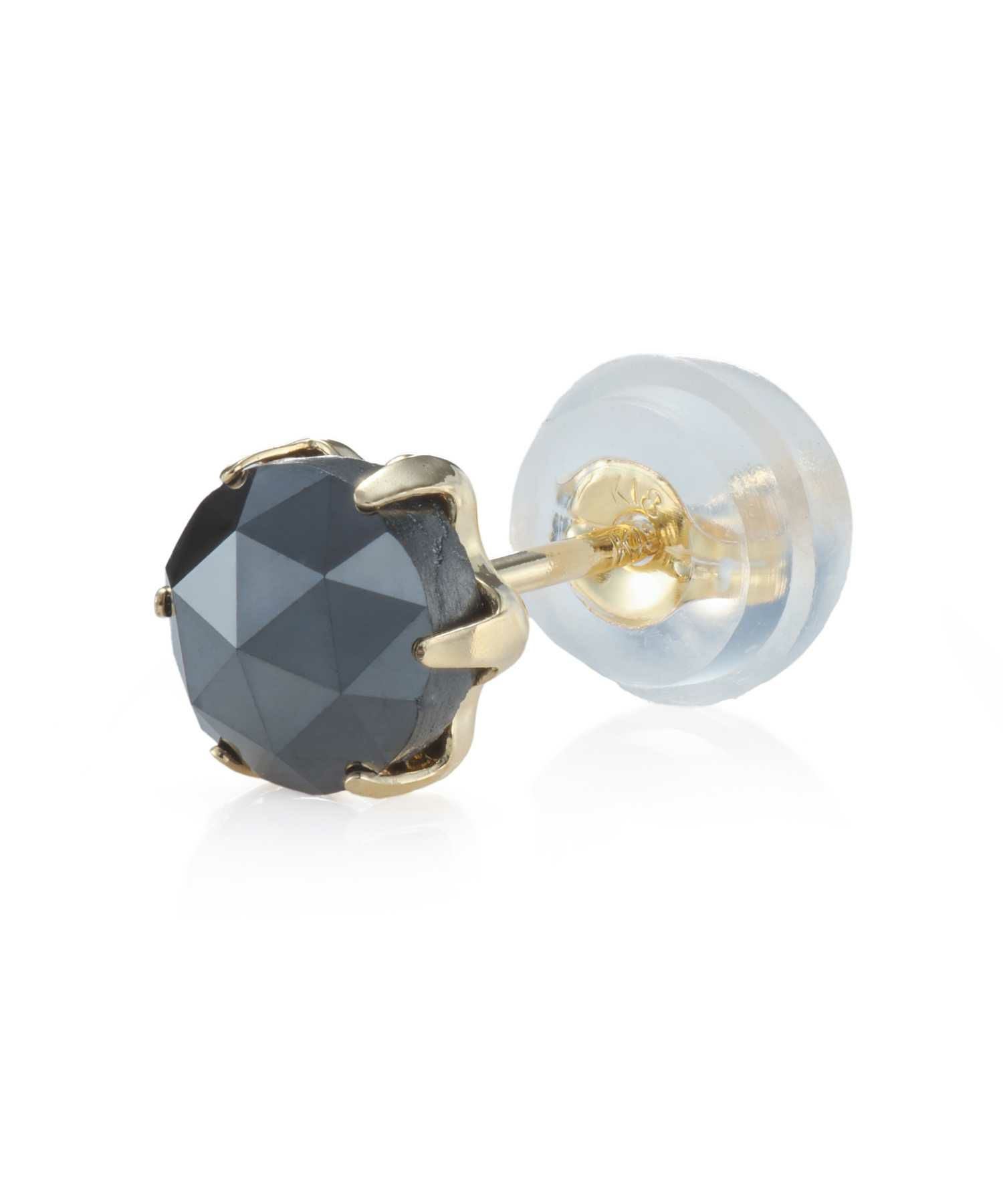 ブラックダイヤモンドピアス/Lサイズ/K18ゴールド | LION HEART STORE