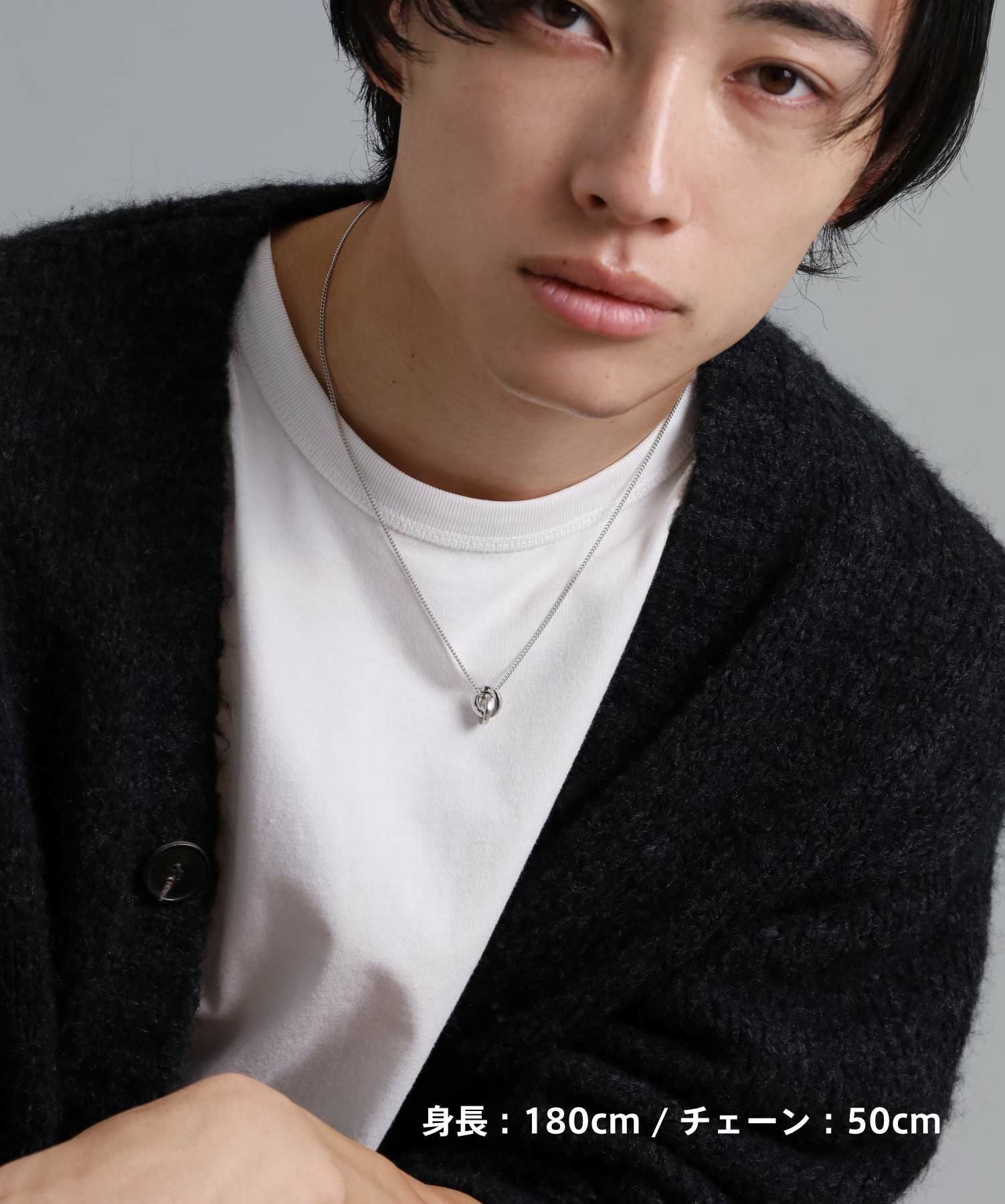 限定展開】“LH-1”eraスクエアダブルリングペアネックレス/ダイヤモンド