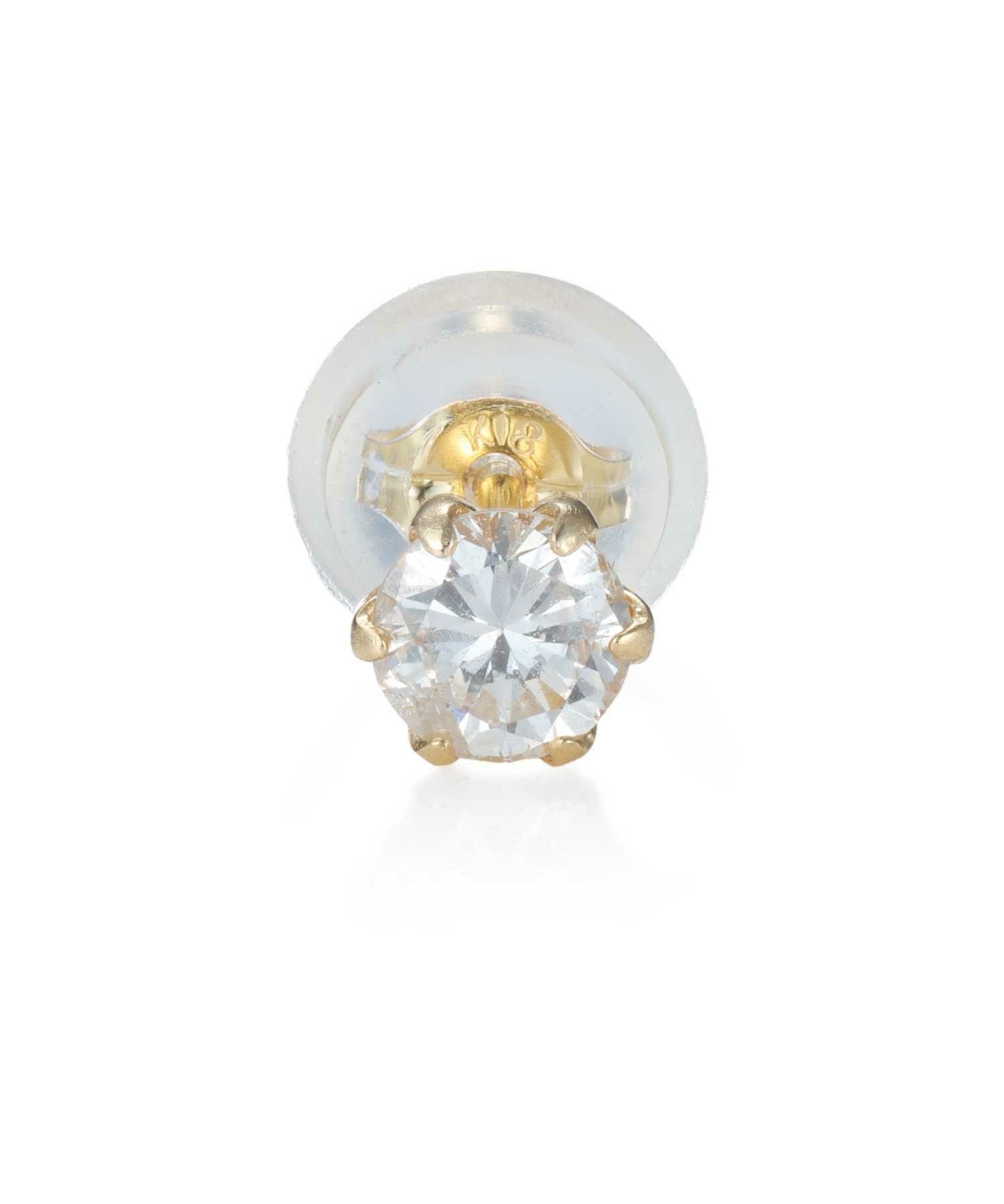 Petite Modern”ダイヤモンドピアス（Sサイズ/0.15CT）/K18ゴールド