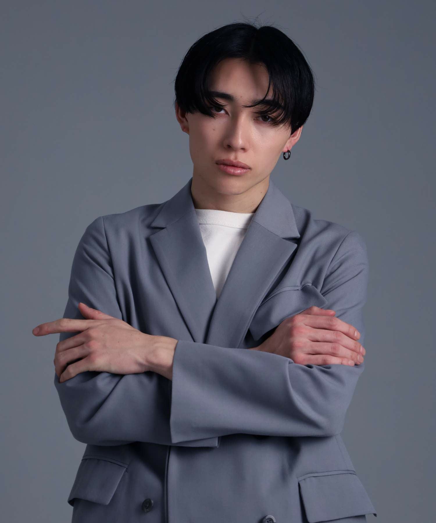 直営店舗限定】クロッシングピアス/シティポップ/ブラック/シルバー925