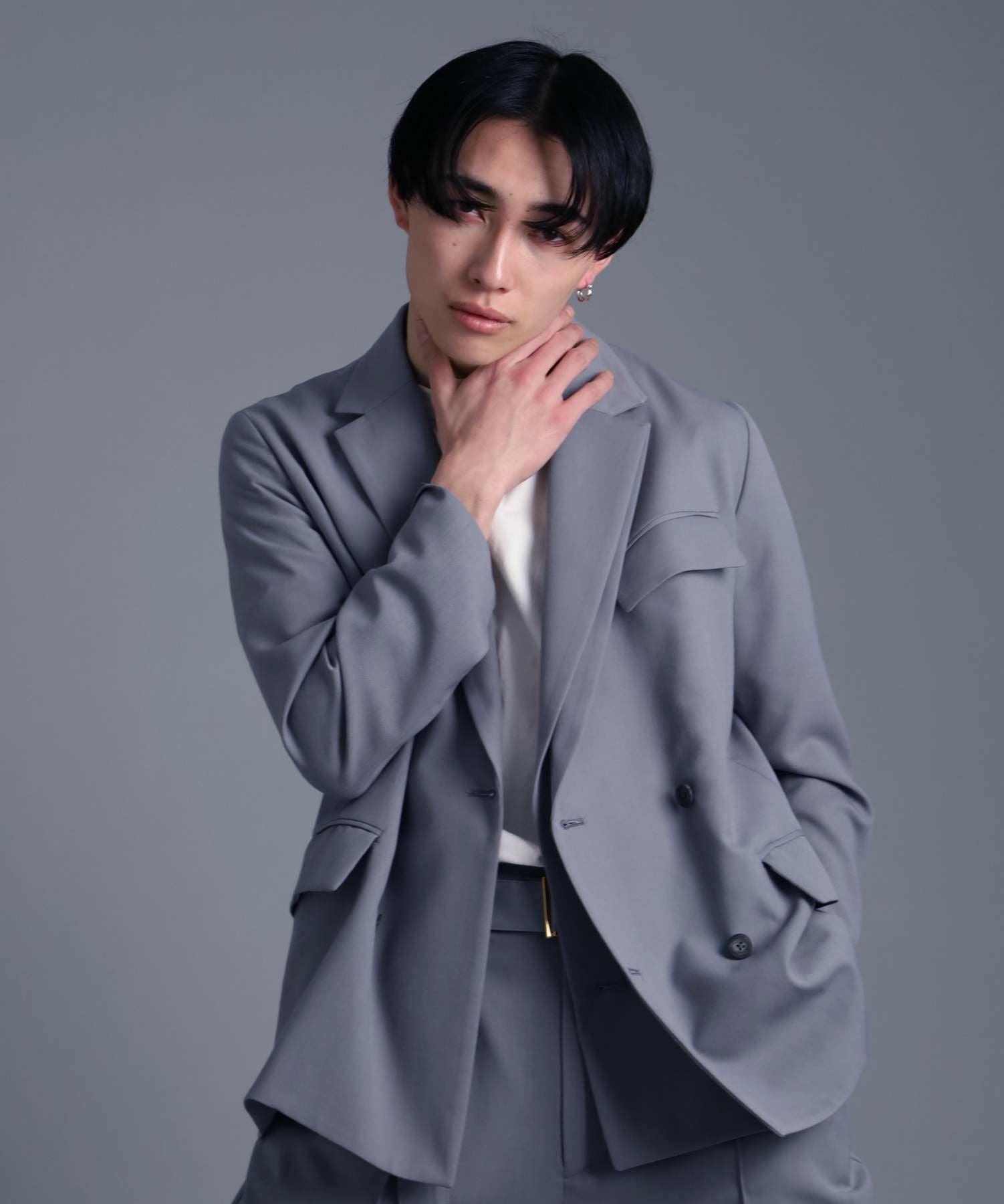 クロッシングピアス/overlapping twist/シルバー925