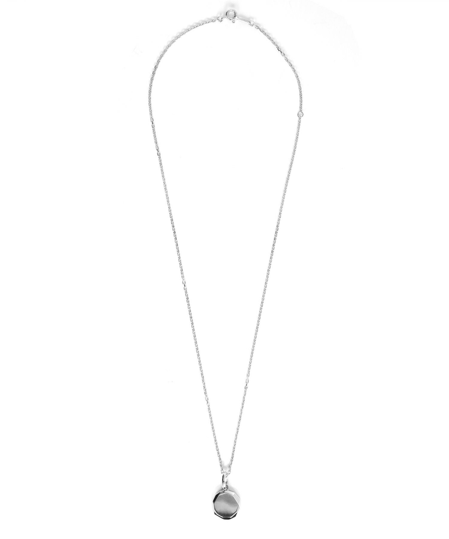 フラグメントネックレス/サイドテクスチャー/シルバー925