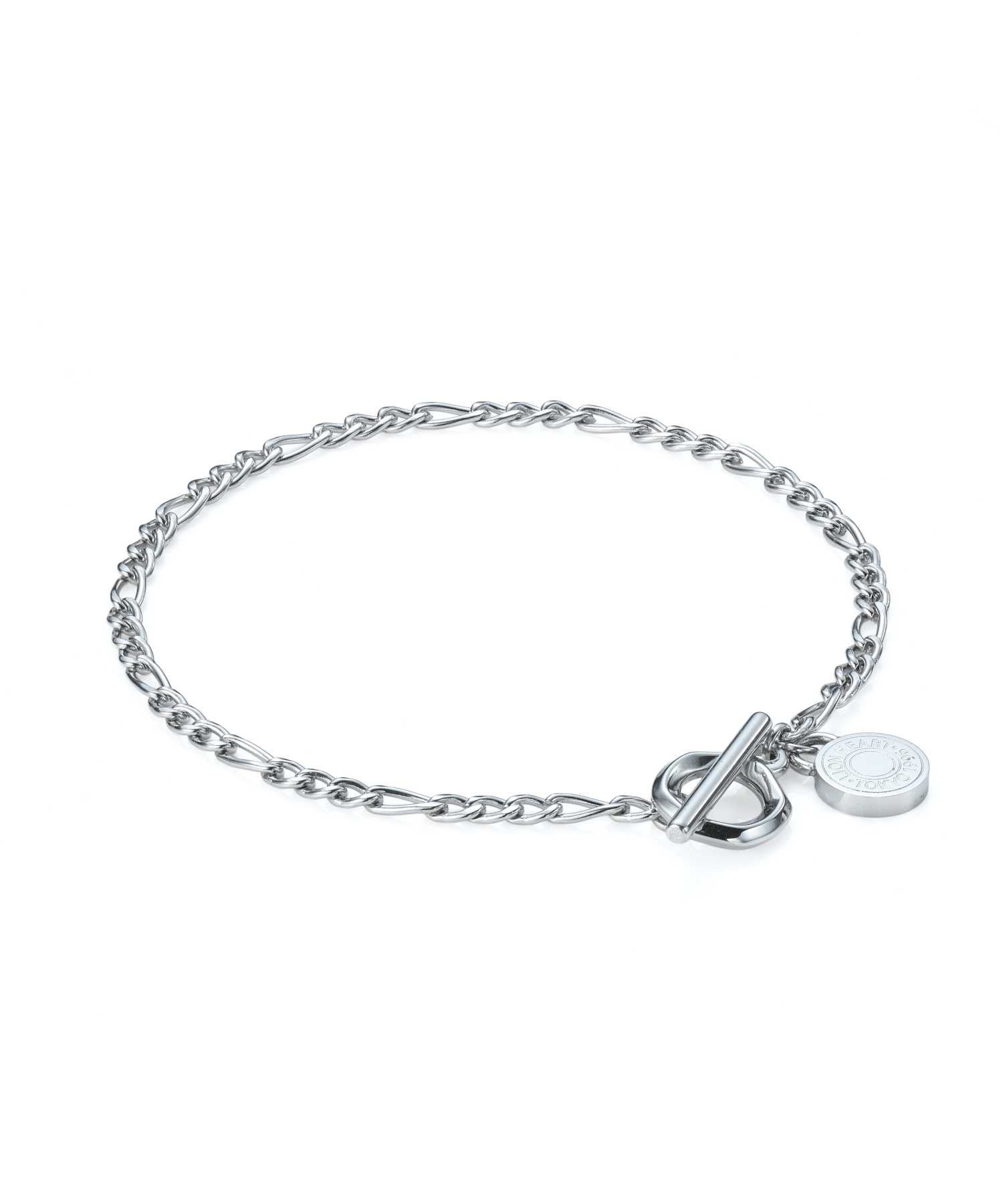 【限定展開】スキニーチェーンブレスレット/フィガロ/サージカルステンレス316L（金属アレルギー対応）