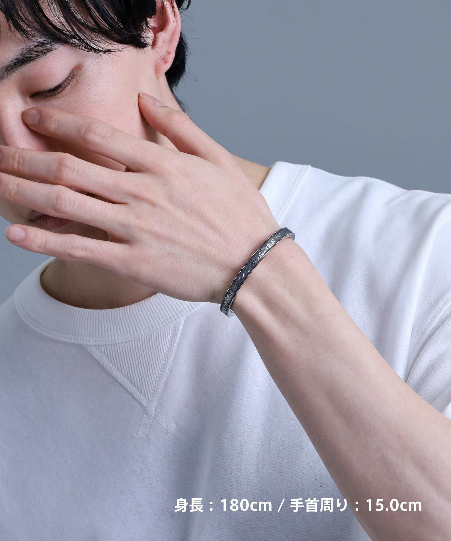 限定展開】“HAWAIIAN”フレームバングル/サージカルステンレス（金属