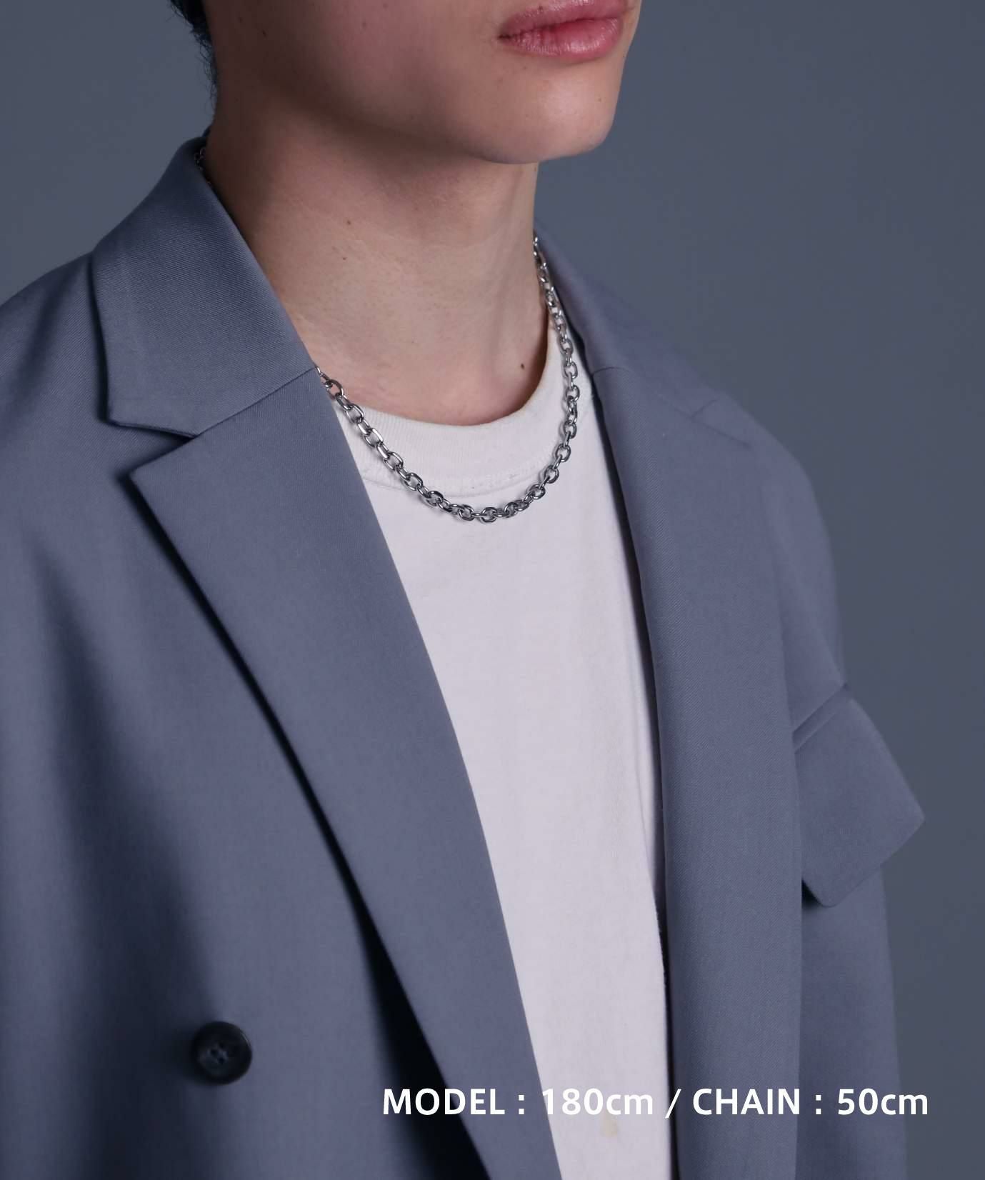 限定展開】ボリュームチェーンネックレス/カットアズキ0.56cm