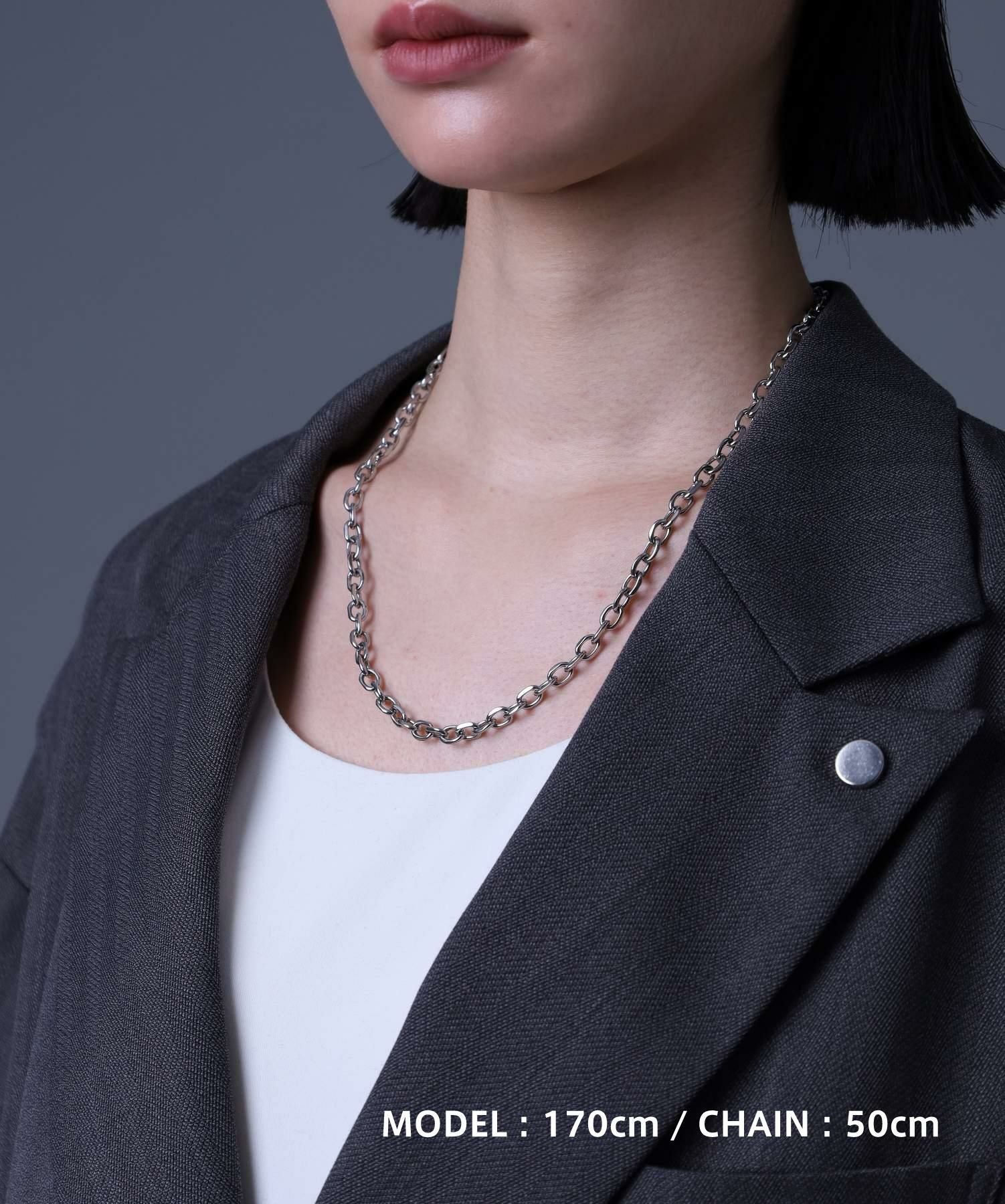 限定展開】ボリュームチェーンネックレス/カットアズキ0.56cm