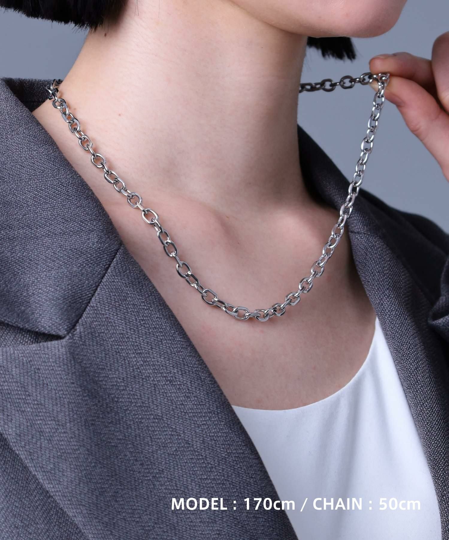 限定展開】ボリュームチェーンネックレス/カットアズキ0.56cm