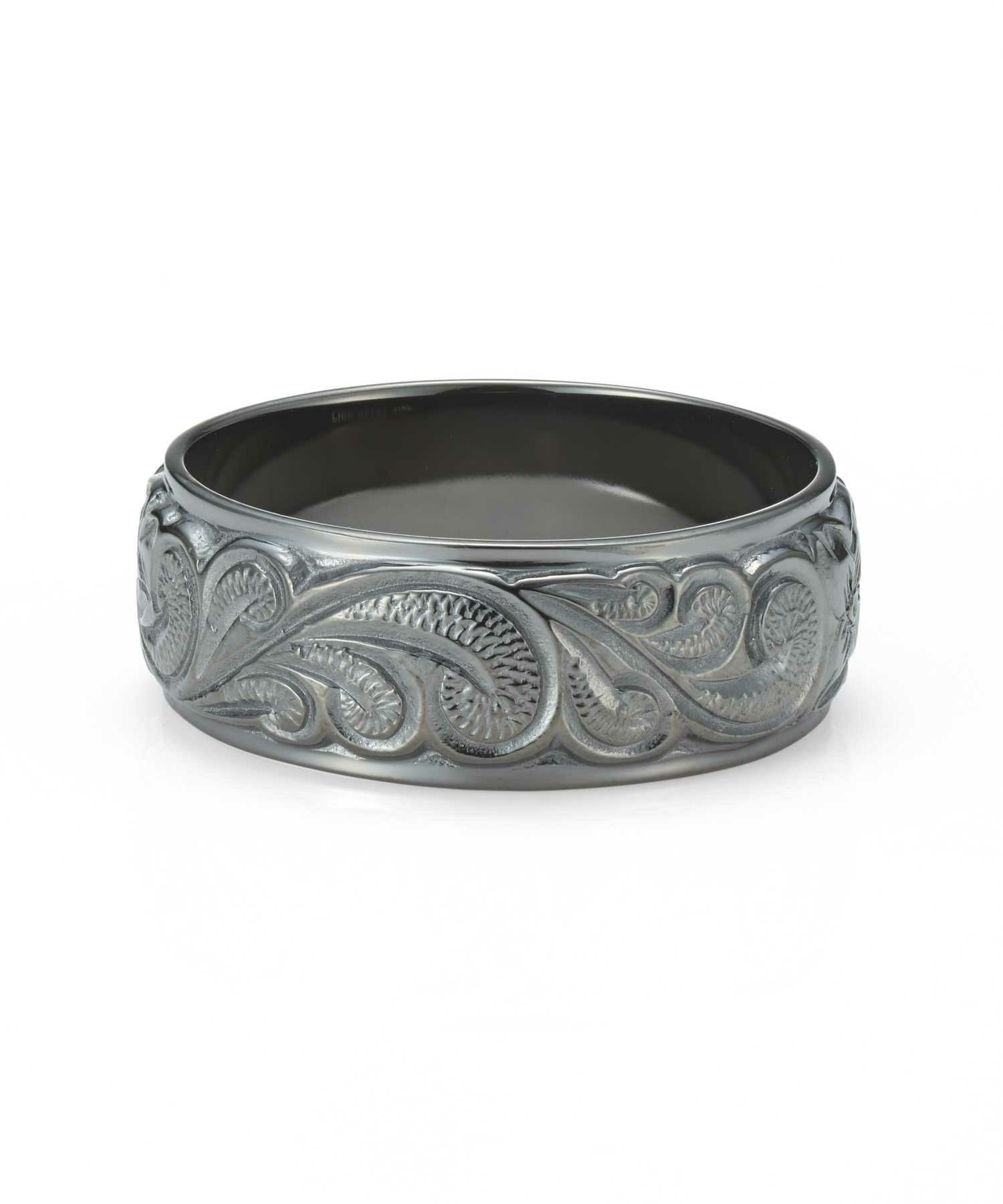 限定展開】“HAWAIIAN”ワイドリング（ライトブラック）/サージカル