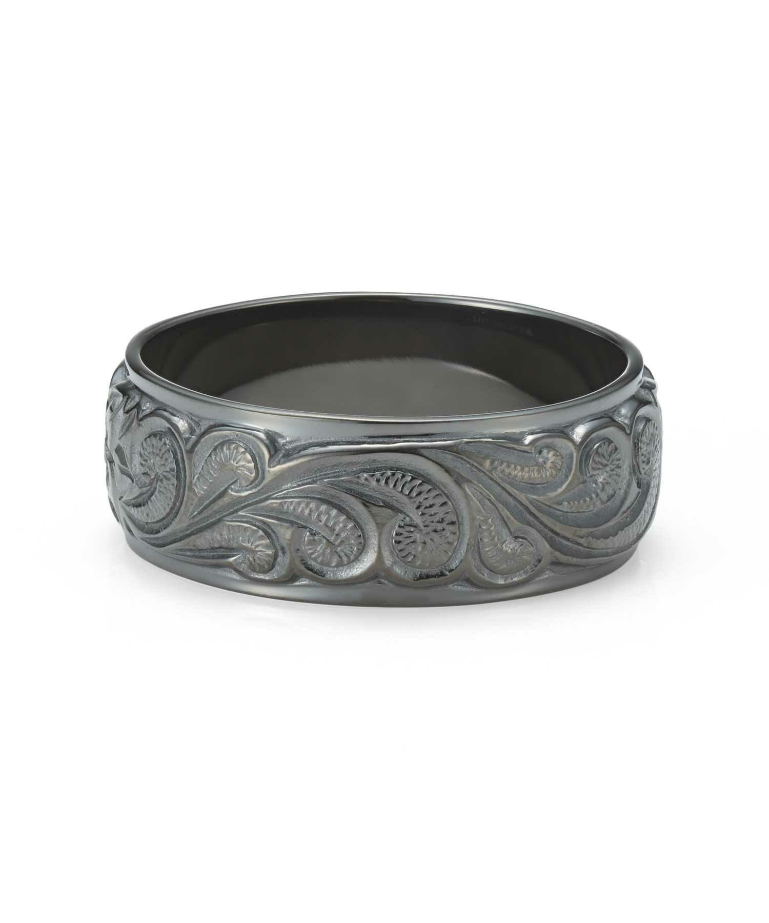 限定展開】“HAWAIIAN”ワイドリング（ライトブラック）/サージカル