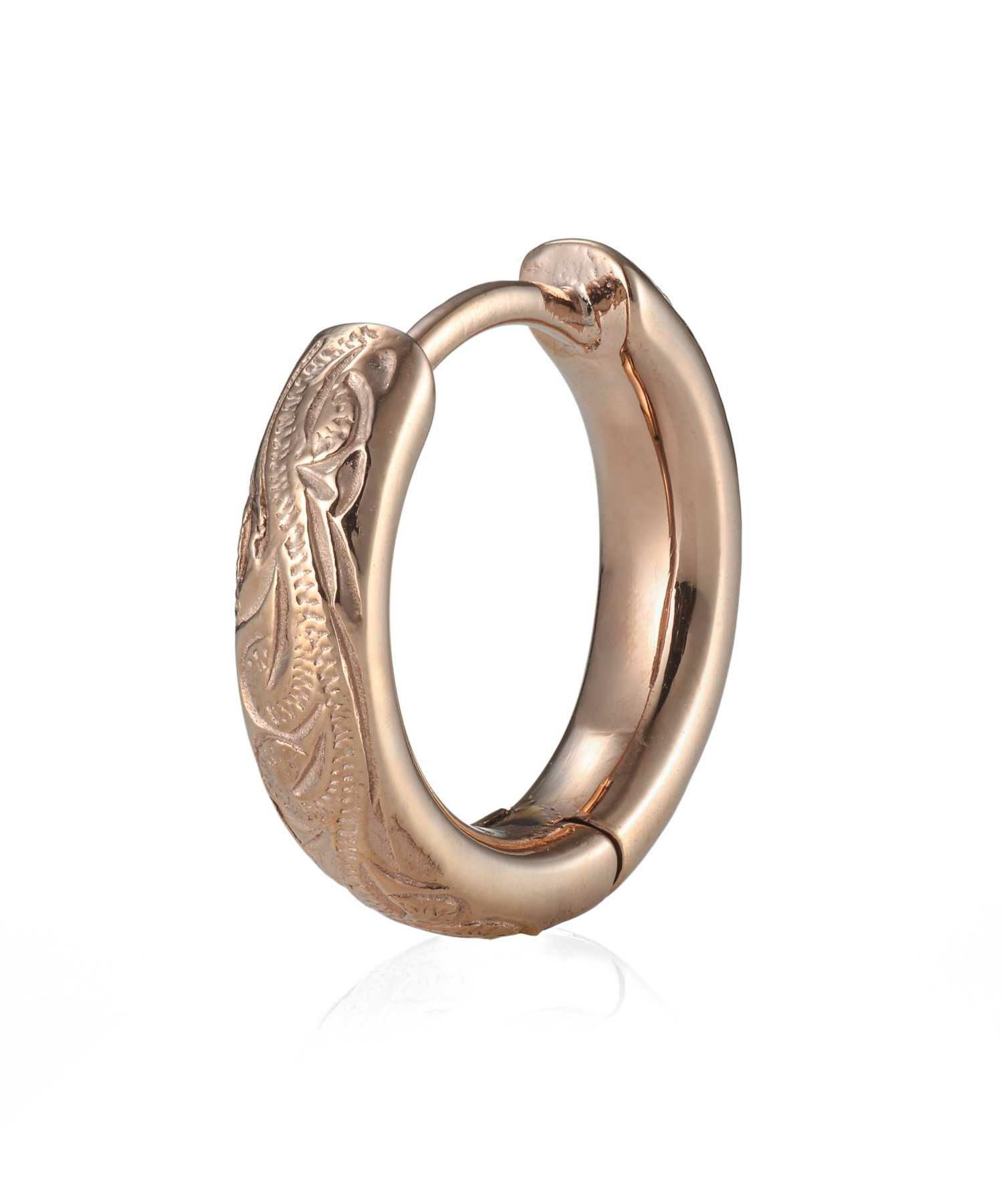 限定展開】“HAWAIIAN”甲丸フープピアス（ピンクゴールド）/サージカル