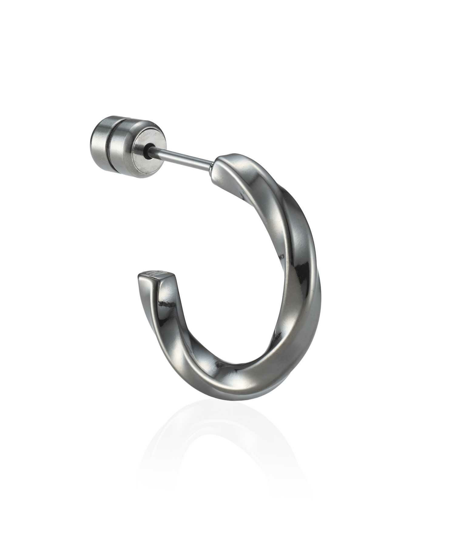 限定展開】“LH-1”G型ピアス（ツイスト/ライトブラック）/サージカル