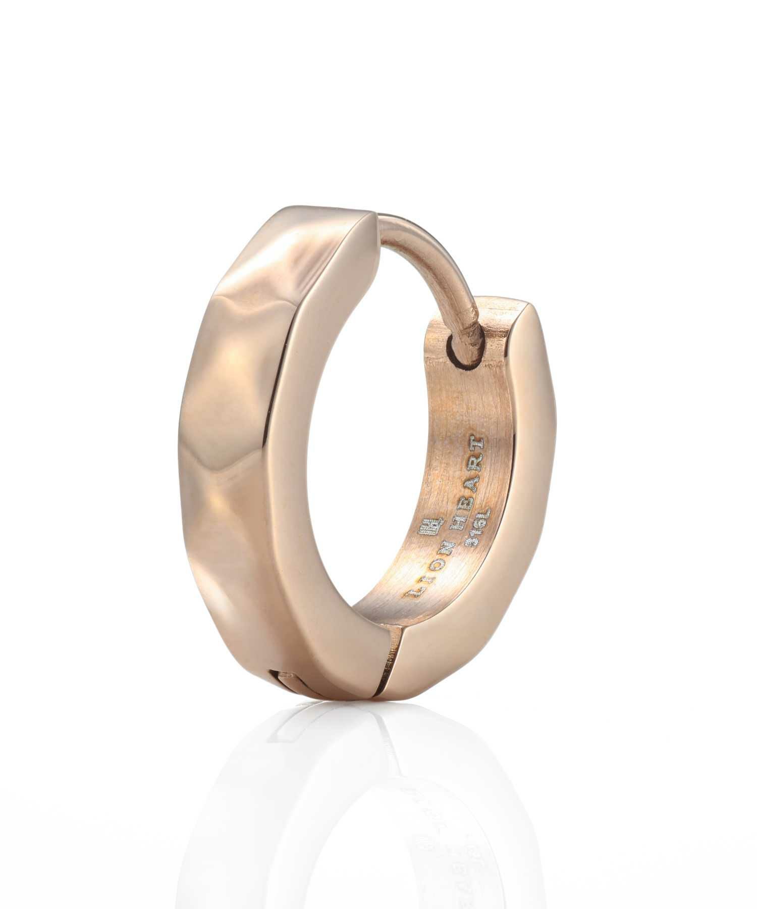 【WEB限定】カッティングフープピアス/ピンクゴールド/サージカルステンレス316L（金属アレルギー対応）