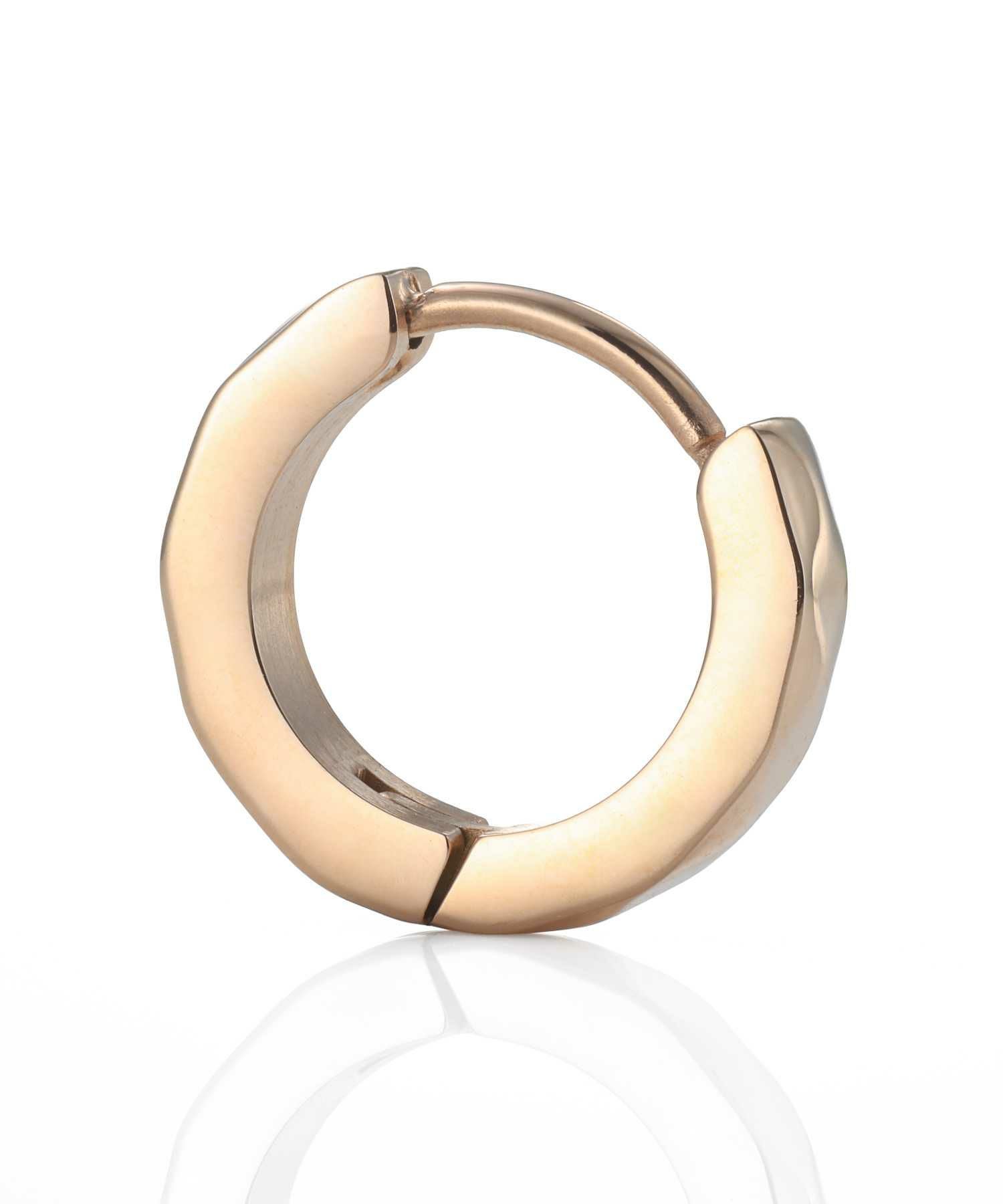 【WEB限定】カッティングフープピアス/ピンクゴールド/サージカルステンレス316L（金属アレルギー対応）