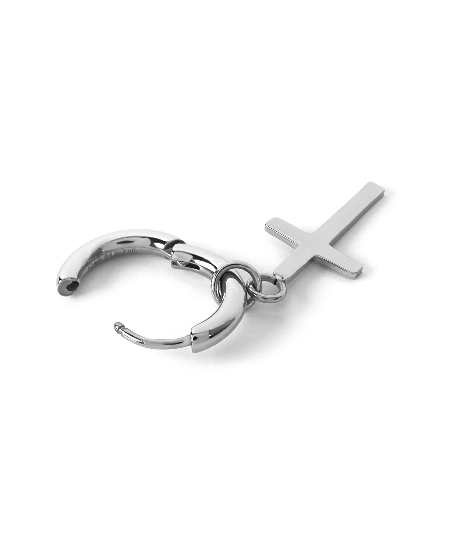 限定展開】“LH-1”ドロップフープピアス（クロス）/サージカル