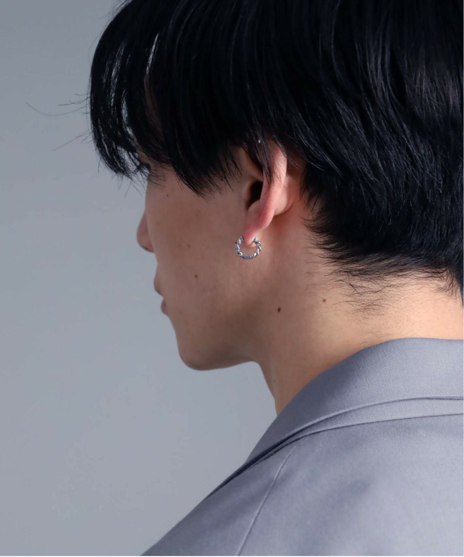  【WEB限定】キヘイチェーンフープピアス/サージカルステンレス316L