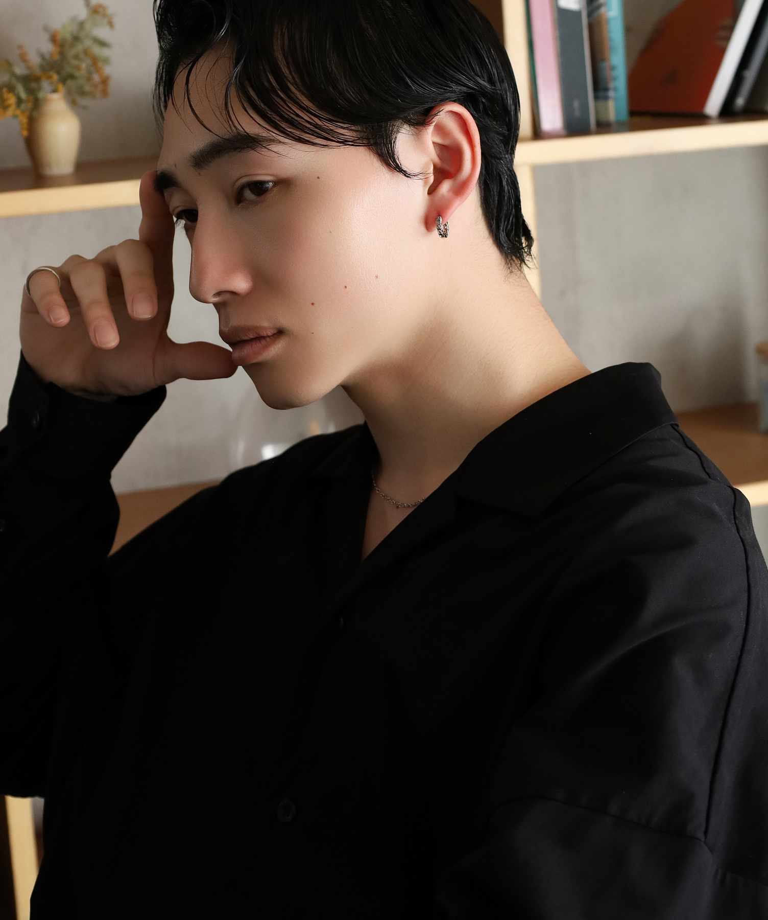  【WEB限定】キヘイチェーンフープピアス/サージカルステンレス316L