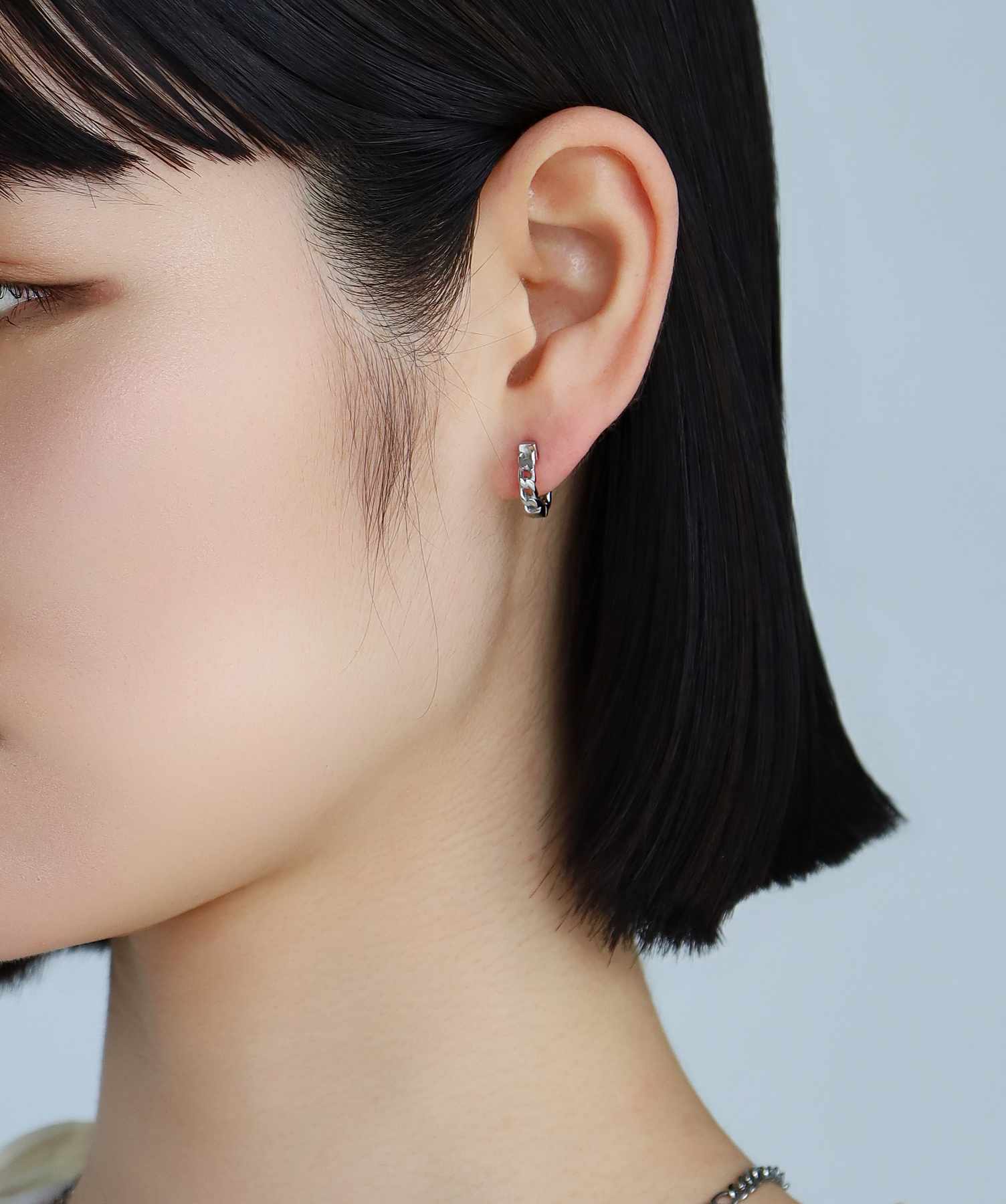 gadidanoniem ピアス　SVEA 限定展開】“LH-1”キヘイチェーンフープピアス/サージカルステンレス